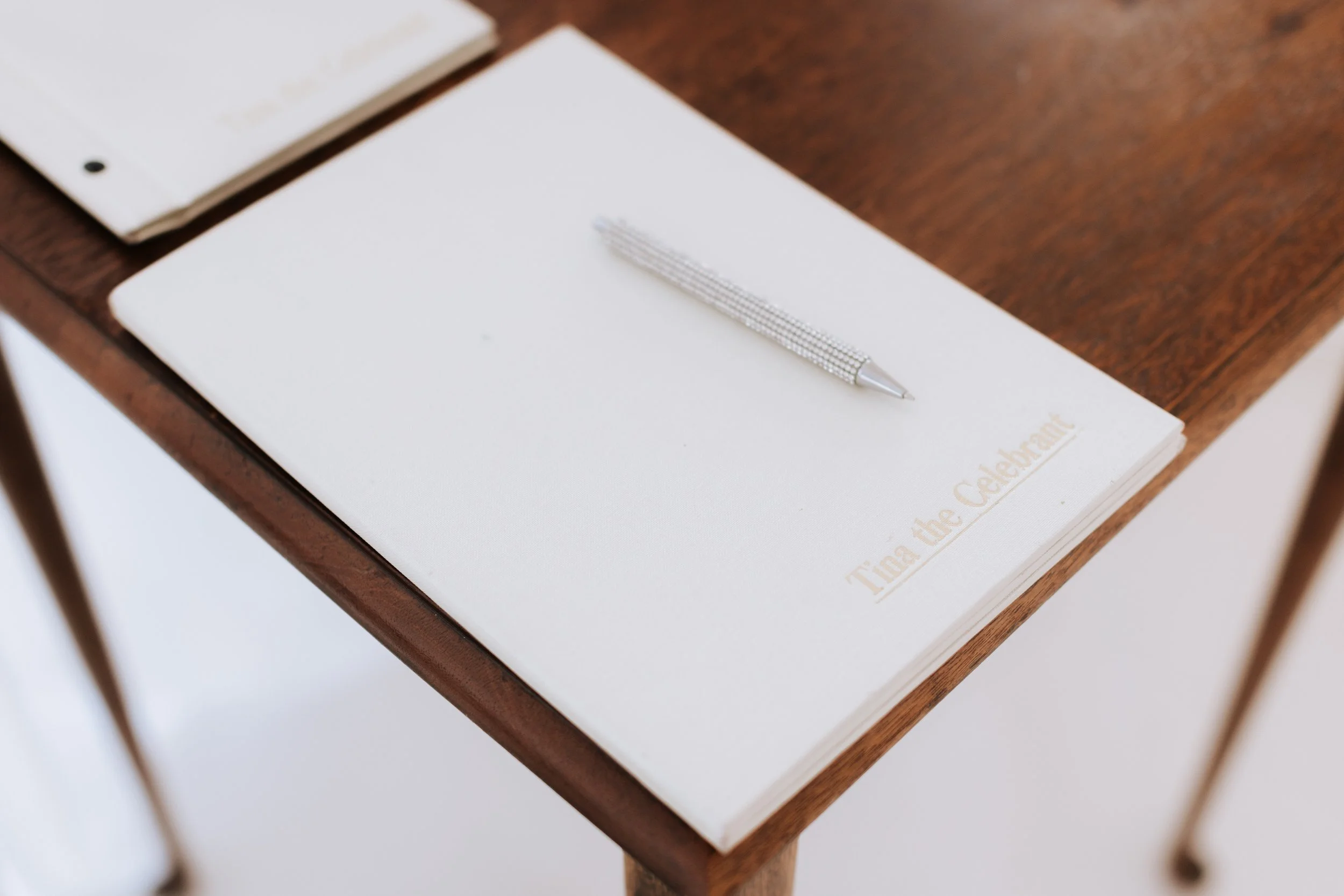 Tina the Celebrant stationary - Faithwood Chapel