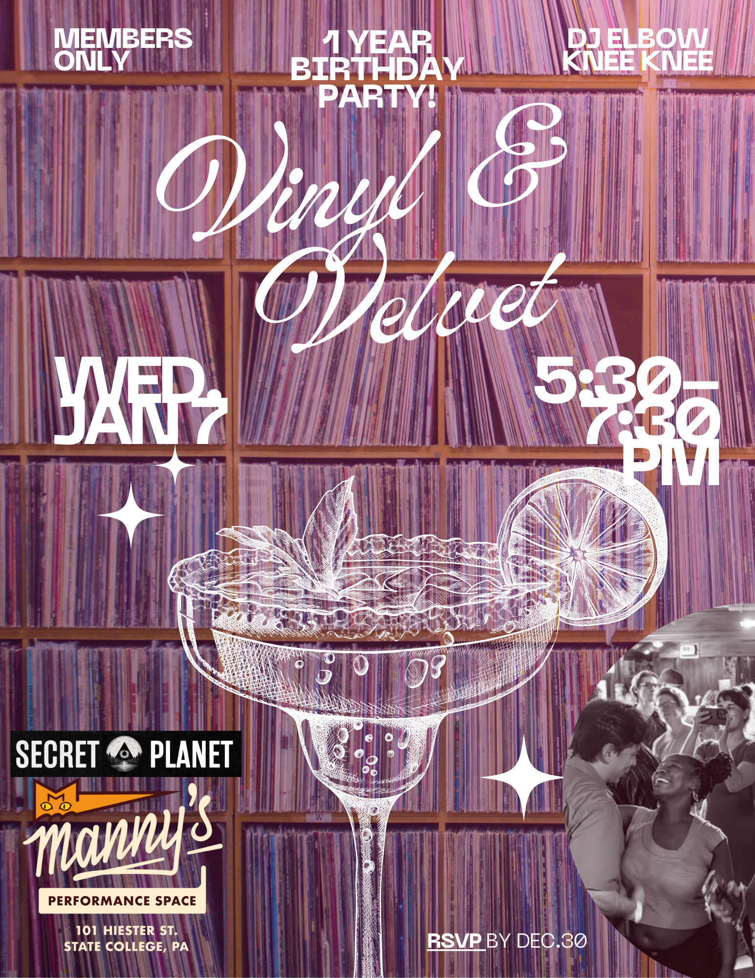 CSM MEMBER PARTY: VELVET & VINYL