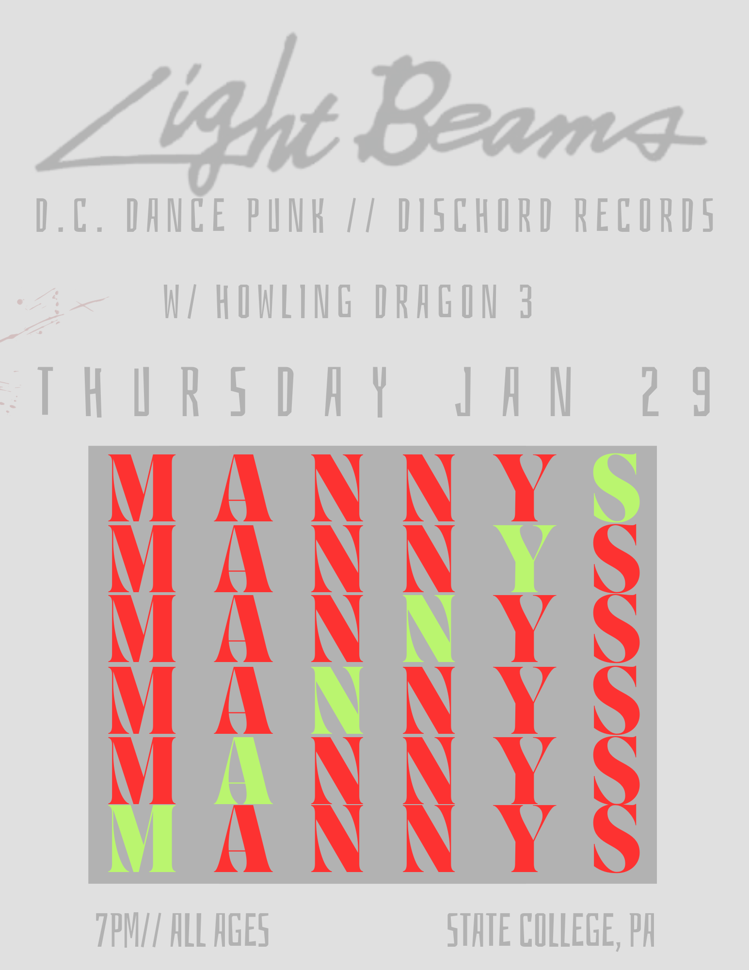 LIGHT BEAMS (DC // DISCHORD RECORDS) w/ Howling Dragon 3