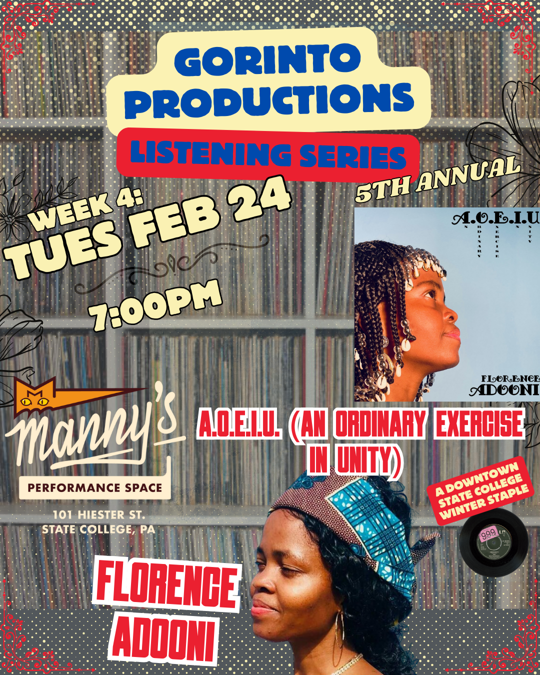 Gorinto Listening Series: Week 4 //  Florence Adooni “A.O.E.I.U."