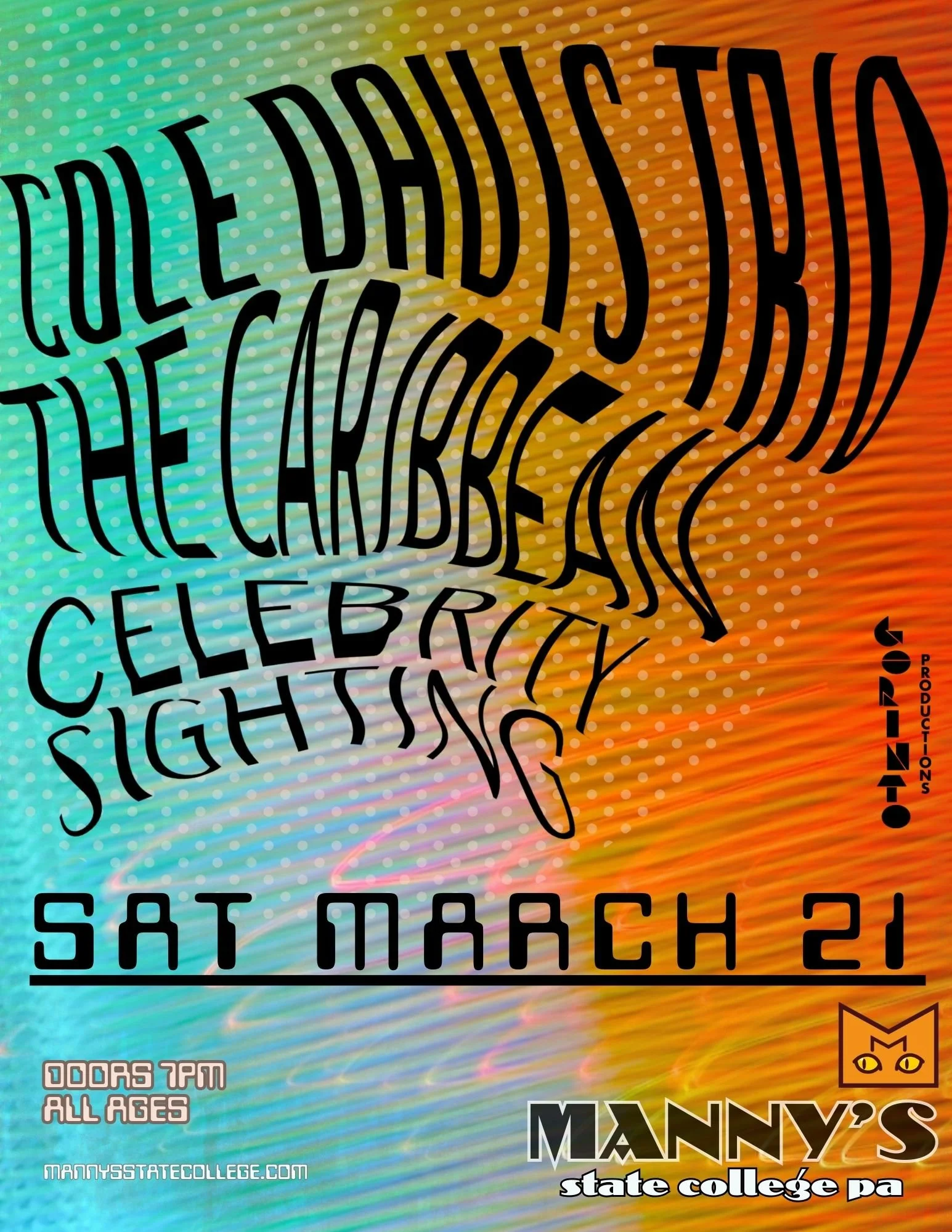 Cole Davis Trio w/ The Caribbean &amp; Celebrity Sighting