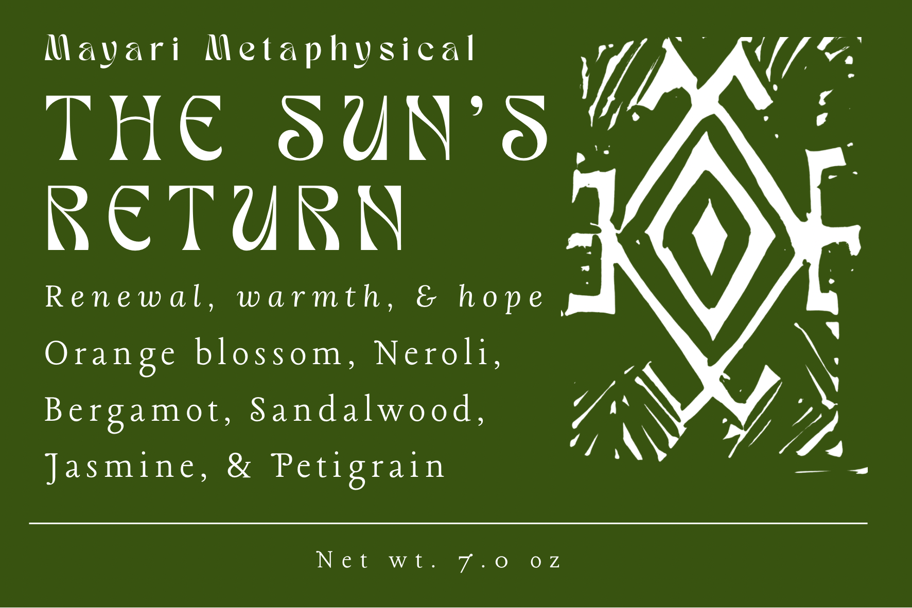 The Sun’s Return Candle