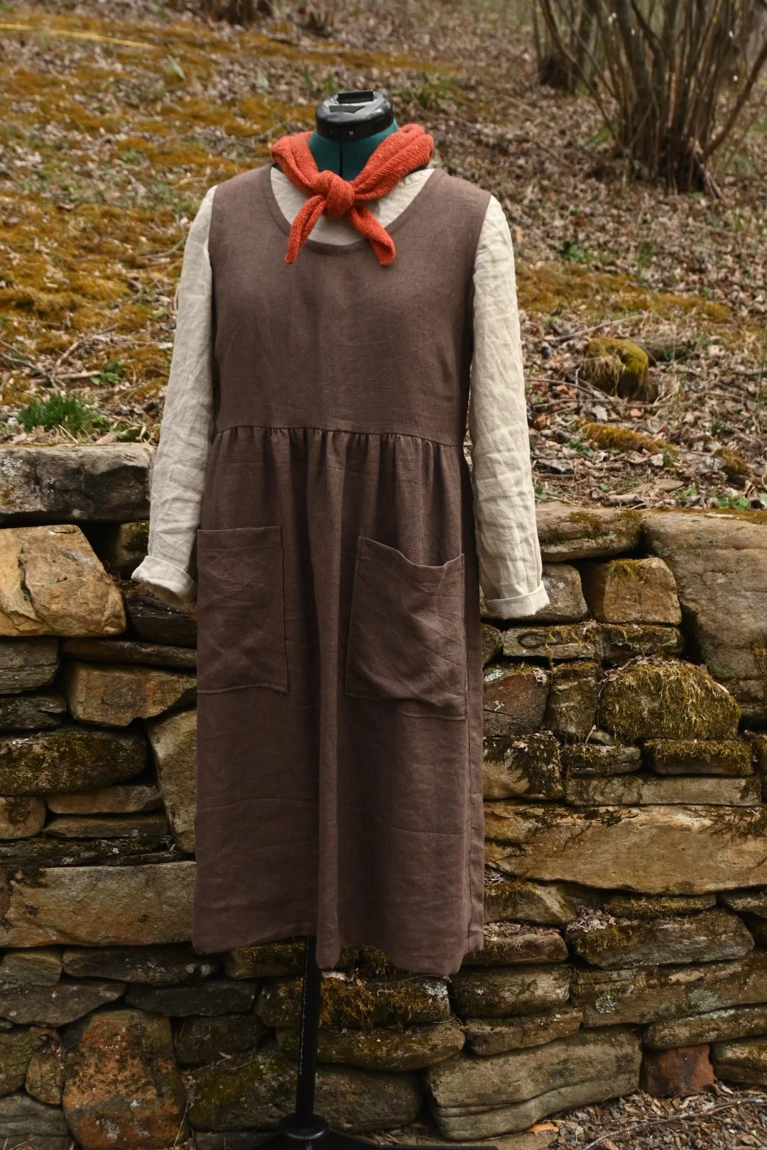 READY TO SHIP:  Garden Dress - Cocoa - Small