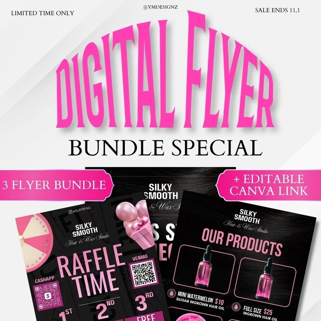 Digital Flyer Bundle | 3 for $100
