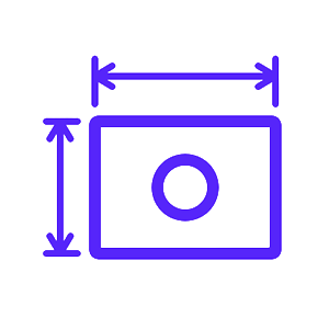 Icon of a fully dimensioned SolidWorks sketch