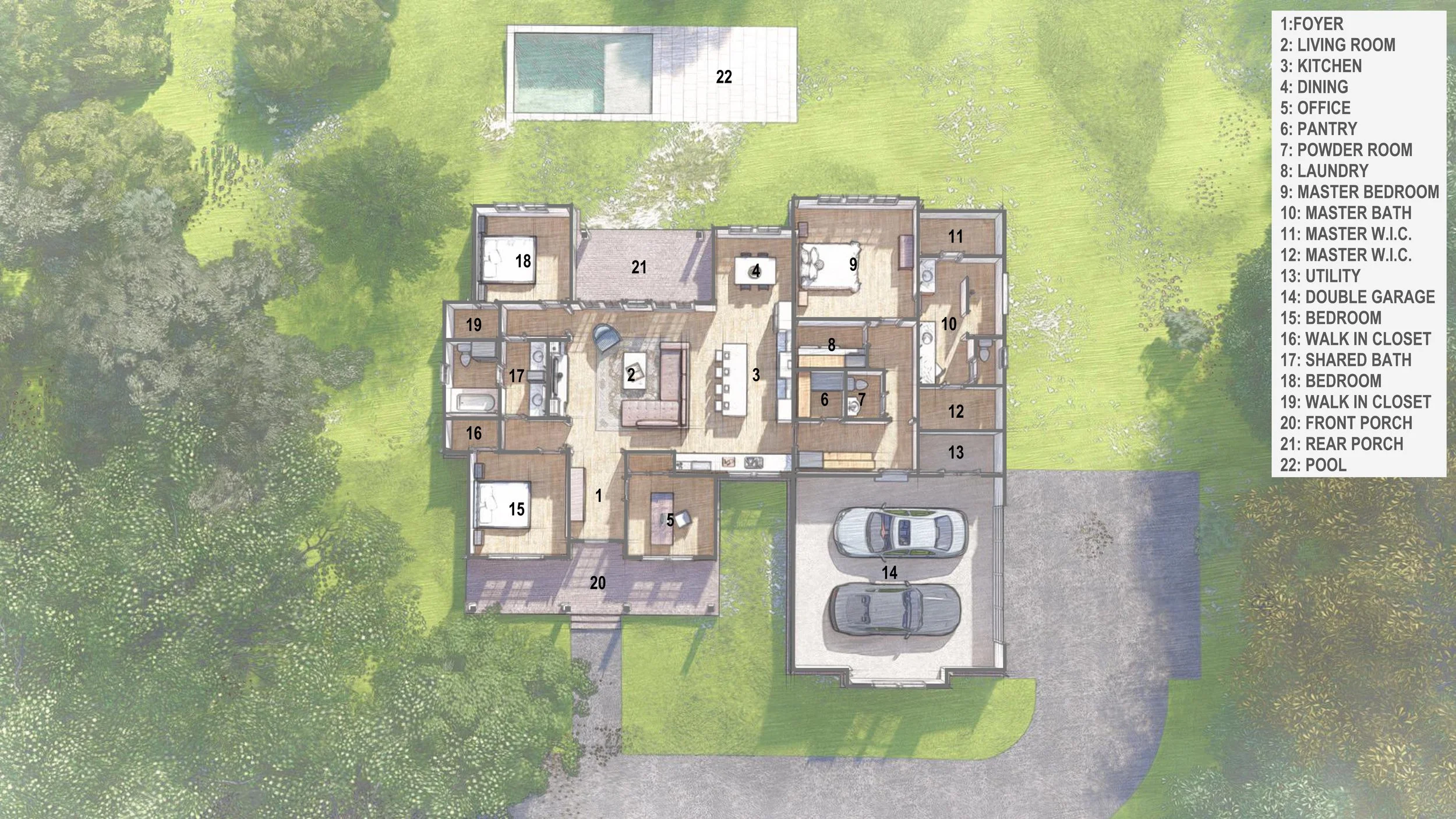 Round Table Residential Architecture - Custom Homes- North Gerogia - Floor plan