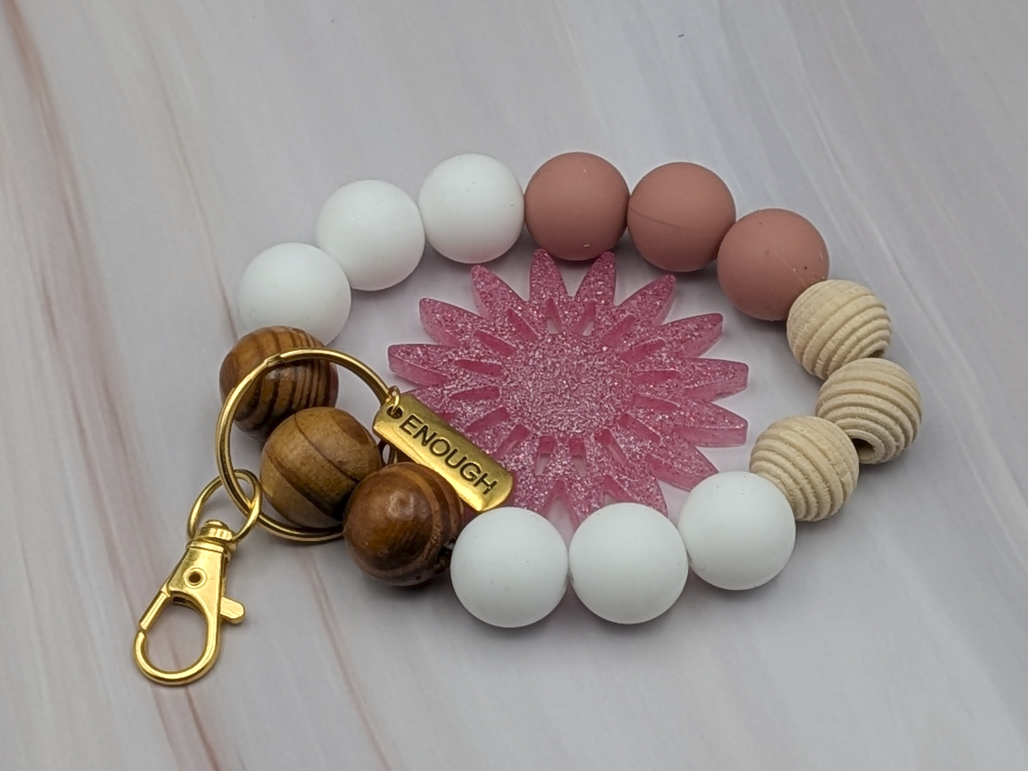 Beaded Wristlet Keyring