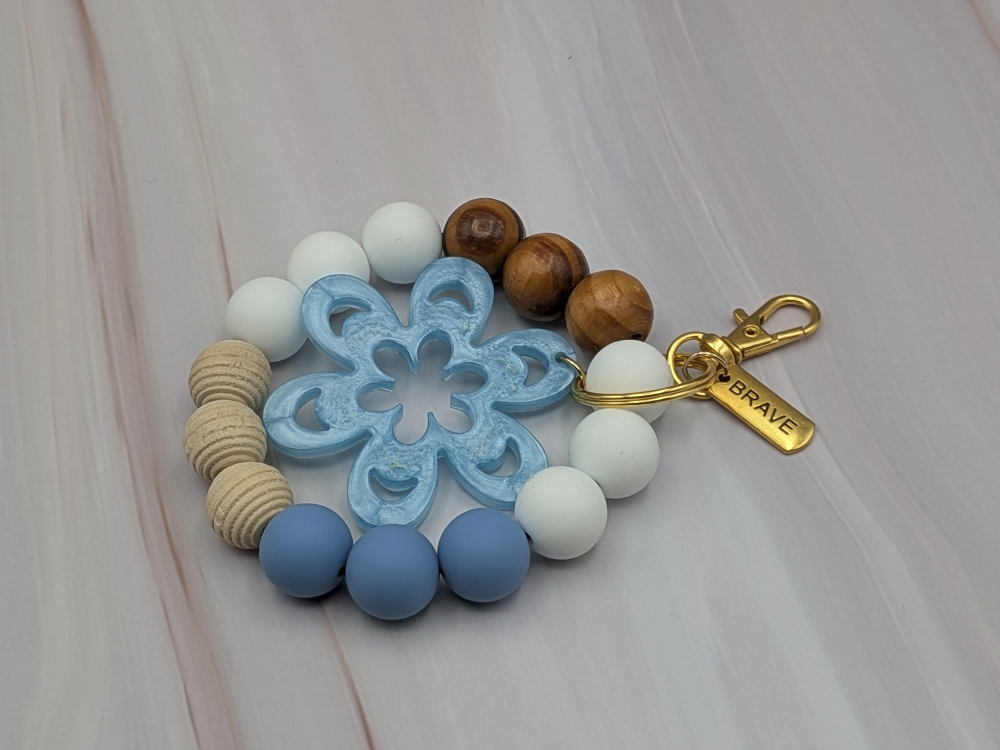 Beaded Wristlet Keyring