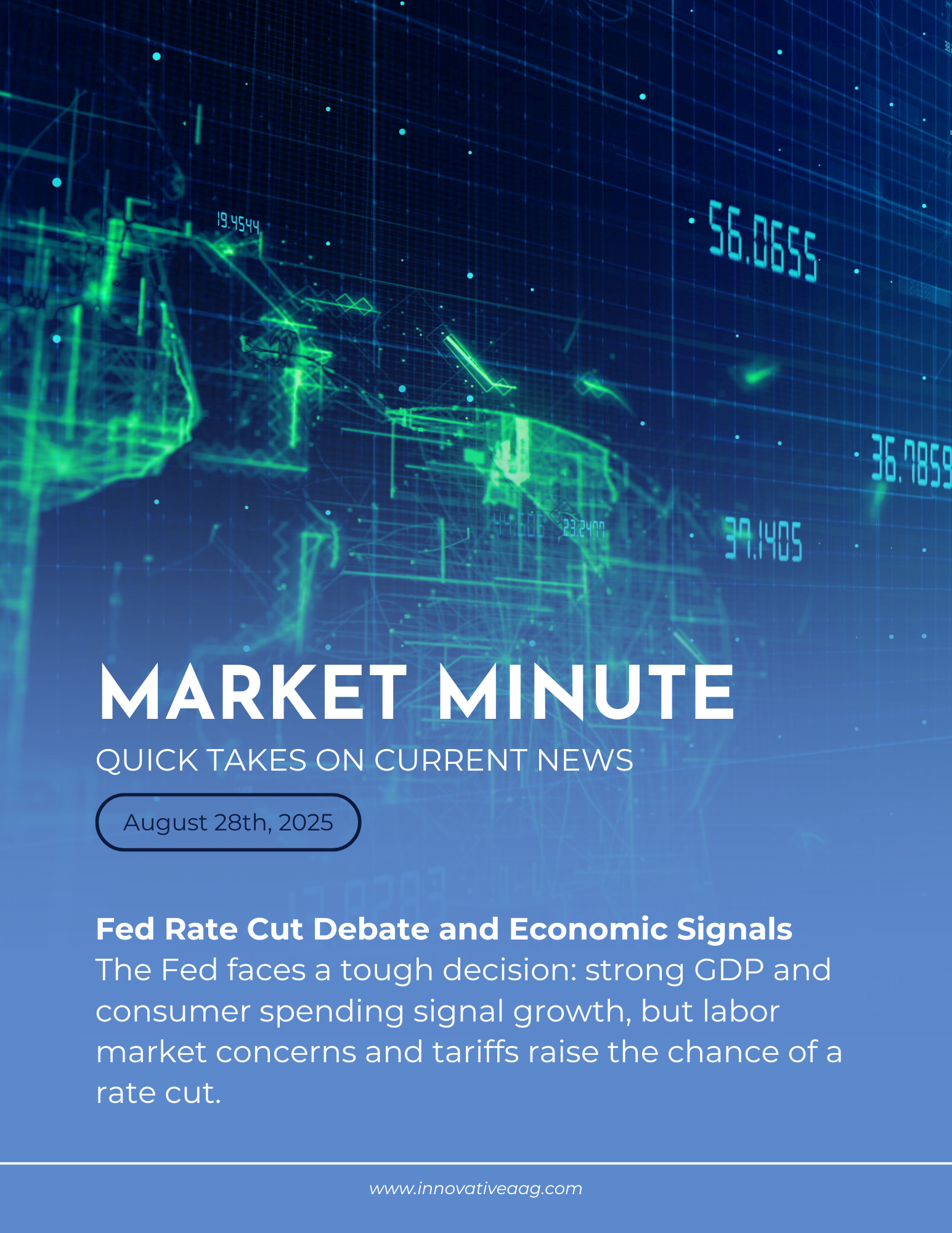 Market Minute: August 28th, 2025 — Fed Rate Cut Debate and Economic Signals