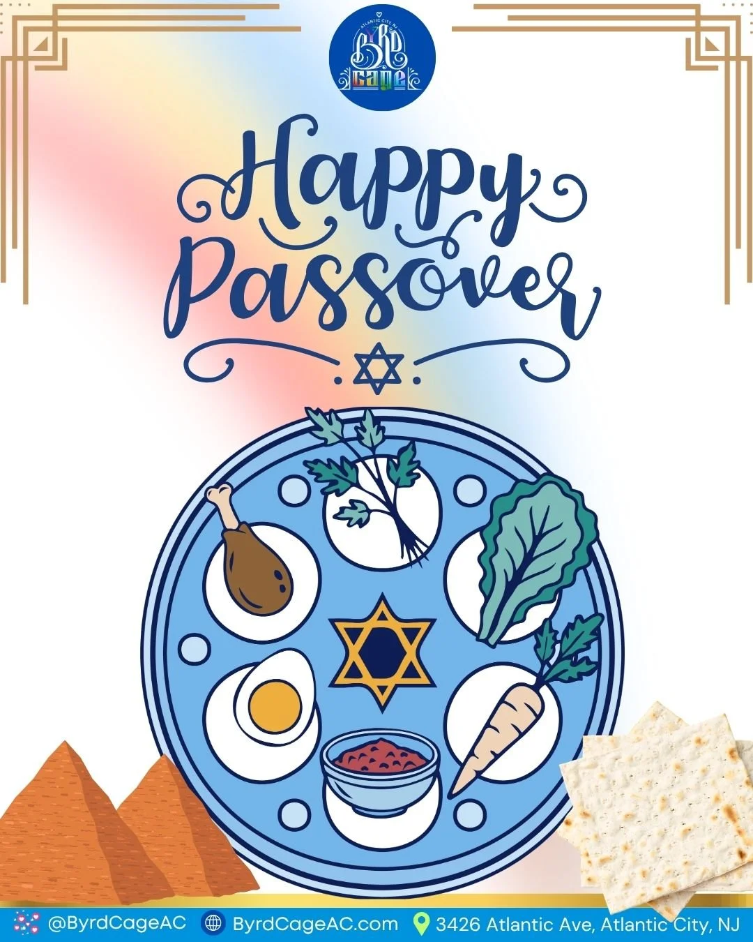 ✨ Happy Passover from all of us at Byrdcage ✨
May your night be filled with tradition, connection&hellip; and maybe a little extra wine 🍷😉

When the table clears and the evening continues, we&rsquo;ll be here to keep the good vibes going.

Chag Sam