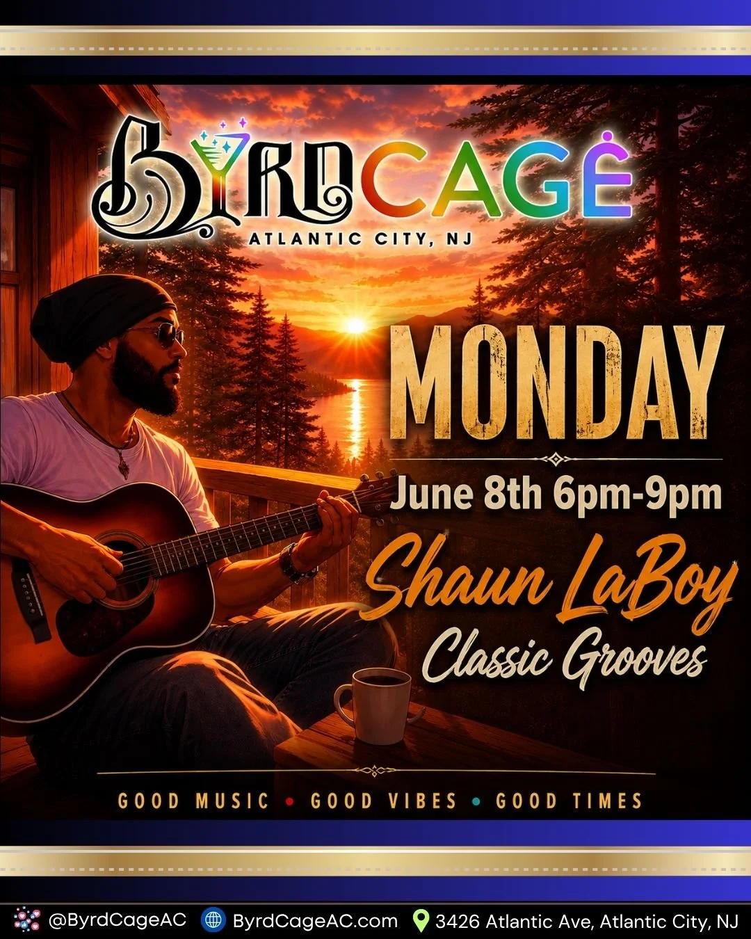 🎹✨ Save the Date!

Mark your calendars for Monday, June 8th as Shaun LaBoy brings his signature style and classic grooves to the Piano Bar at Byrdcage from 6&ndash;9PM.

Whether you're stopping by for dinner, cocktails, or just looking for the perfe