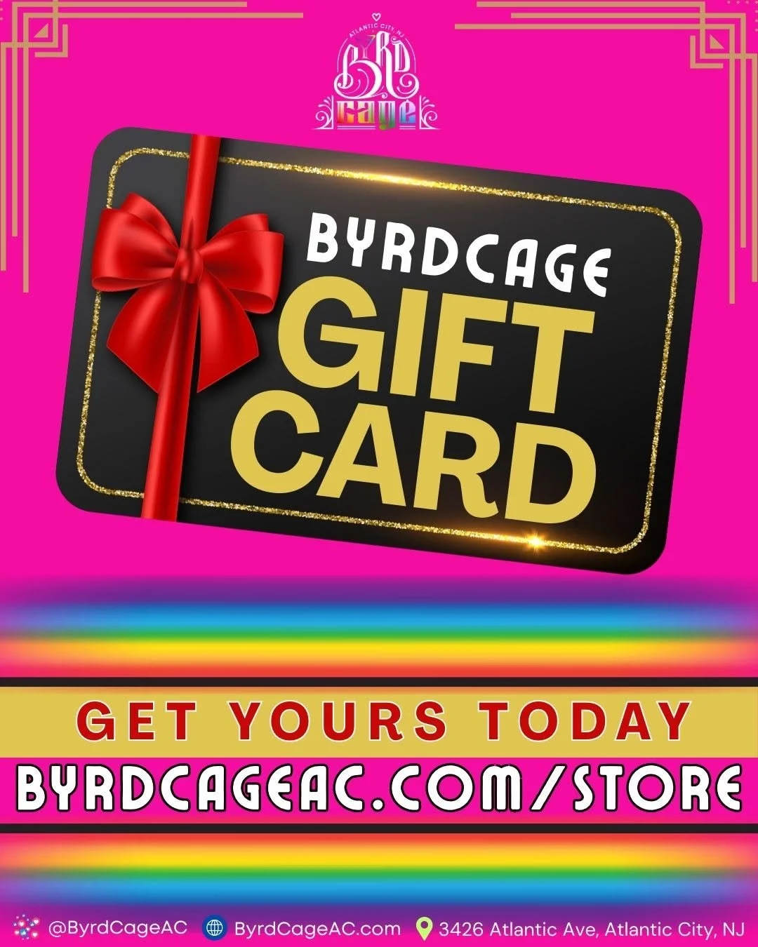 Looking for the perfect gift? 🎁Treat someone special to great food, handcrafted cocktails, live entertainment, and unforgettable memories with a ByrdCage Gift Card! Whether it's for brunch, dinner, a night out with friends, or just because, it's a g