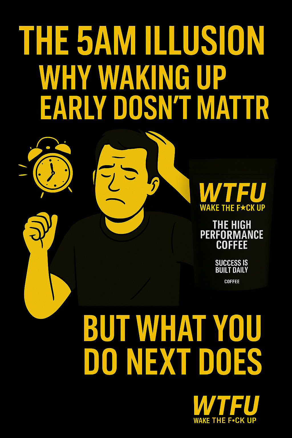 ✅ The 5AM Illusion: Why Waking Up Early Doesn’t Matter (But What You Do Next Does)