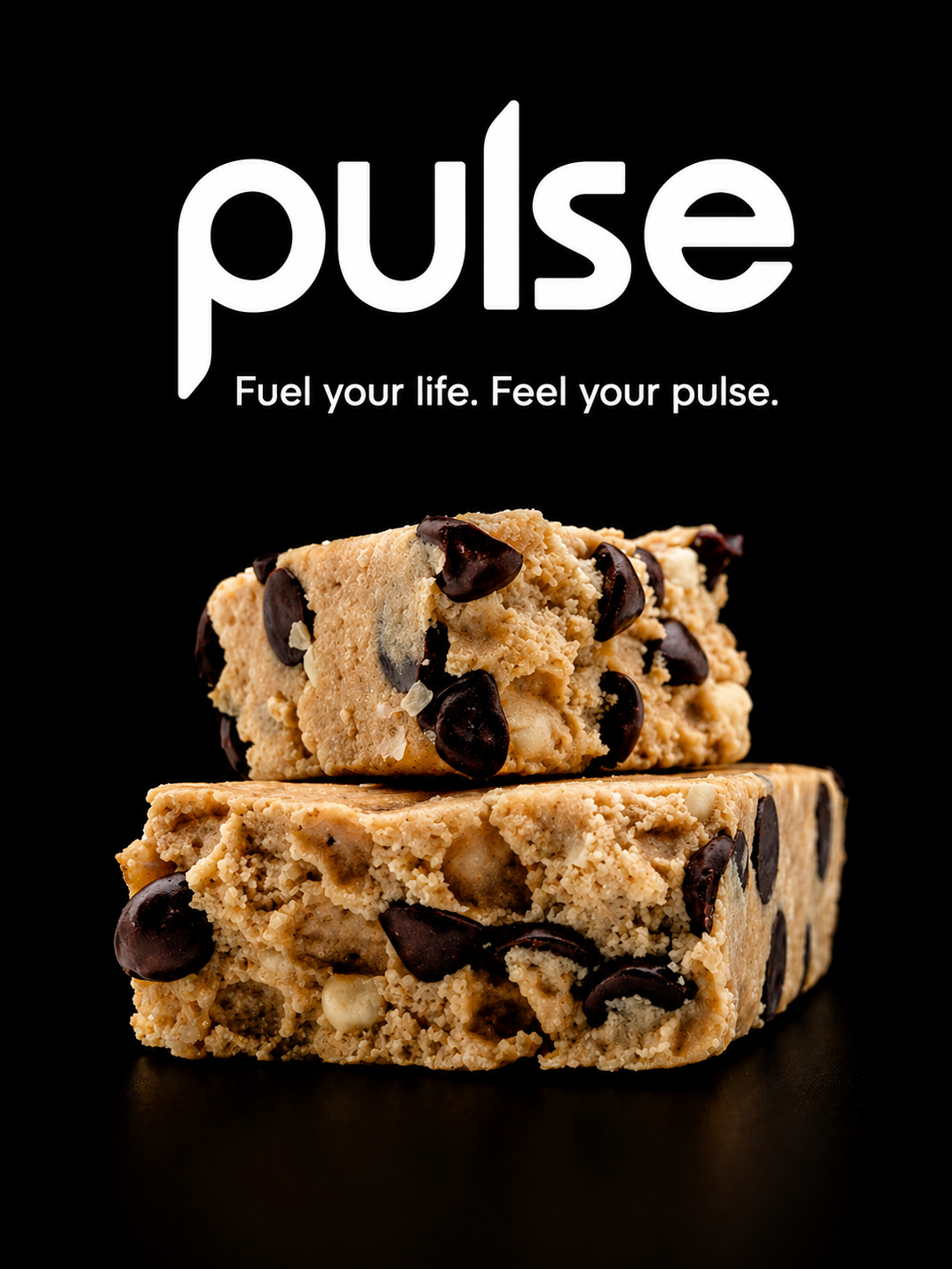 Pulse Protein Bar enlarged to show texture