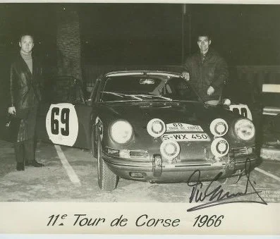 Vintage 1966 Tour de Corse rally photo, symbolizing endurance, resilience, and the pursuit of authentic expression - core elements to Erik Rocca Psychotherapy.