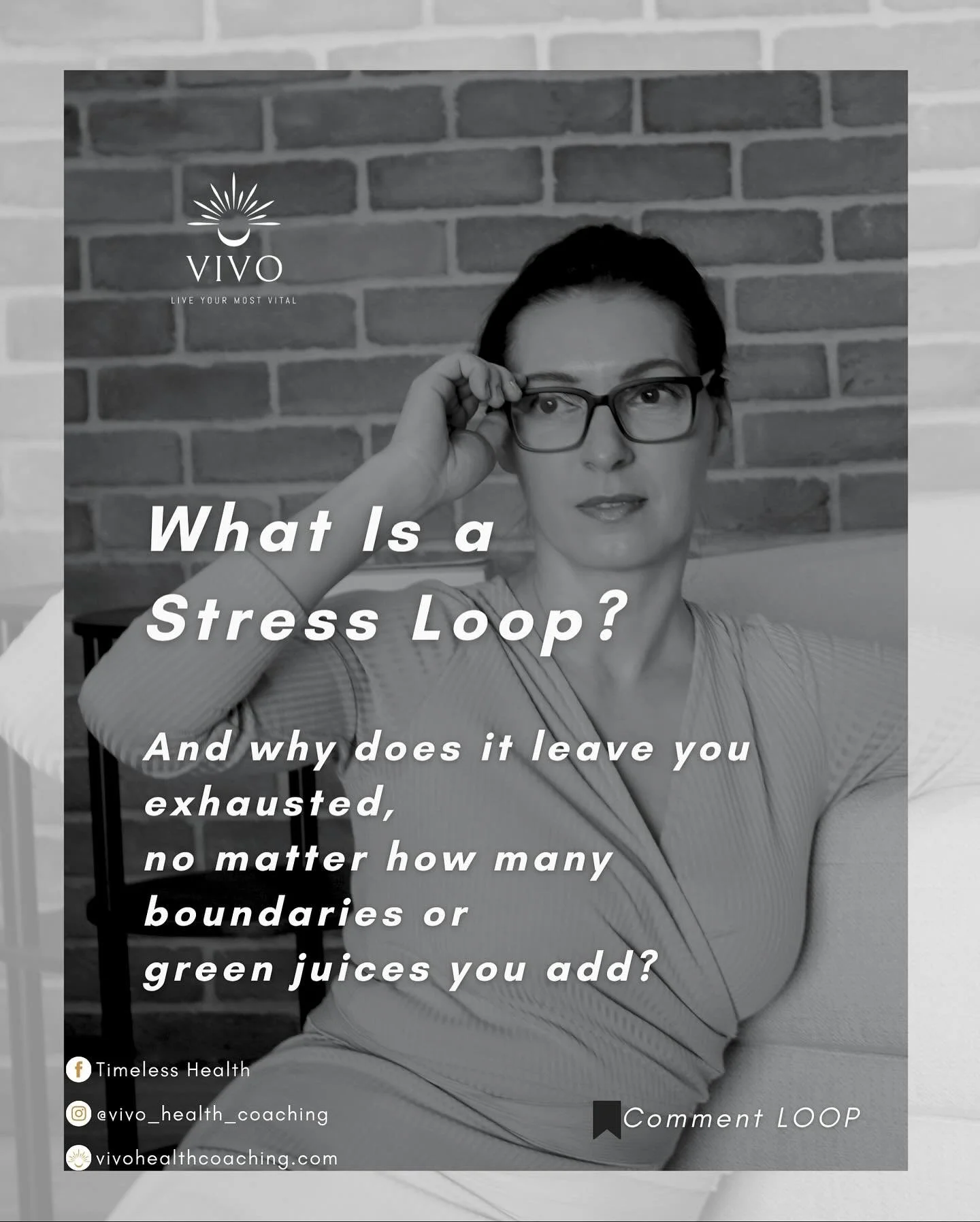 We talk about &ldquo;stress loops&rdquo; a lot in this space.
But what are they really?

They&rsquo;re those invisible cycles that keep draining your energy, no matter how much green juice or mindset work you throw at them.

Let&rsquo;s say you&rsquo