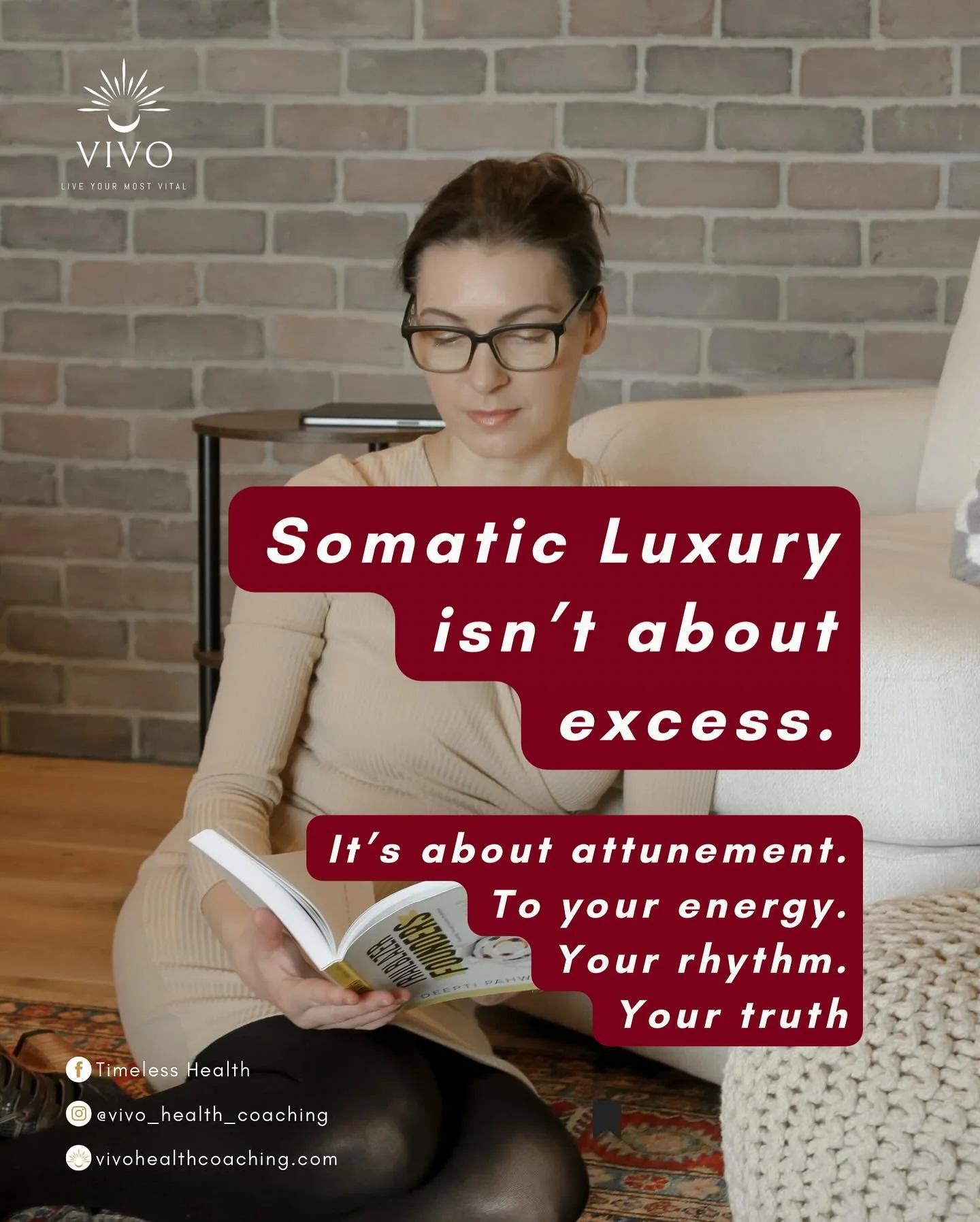 Somatic Luxury isn&rsquo;t about excess.

It&rsquo;s about attunement.
To your energy. 
Your rhythm. 
Your truth.

This is what changes the way you lead.
Not by doing more.
But by listening more deeply.
And letting your body set the pace.

What&rsquo