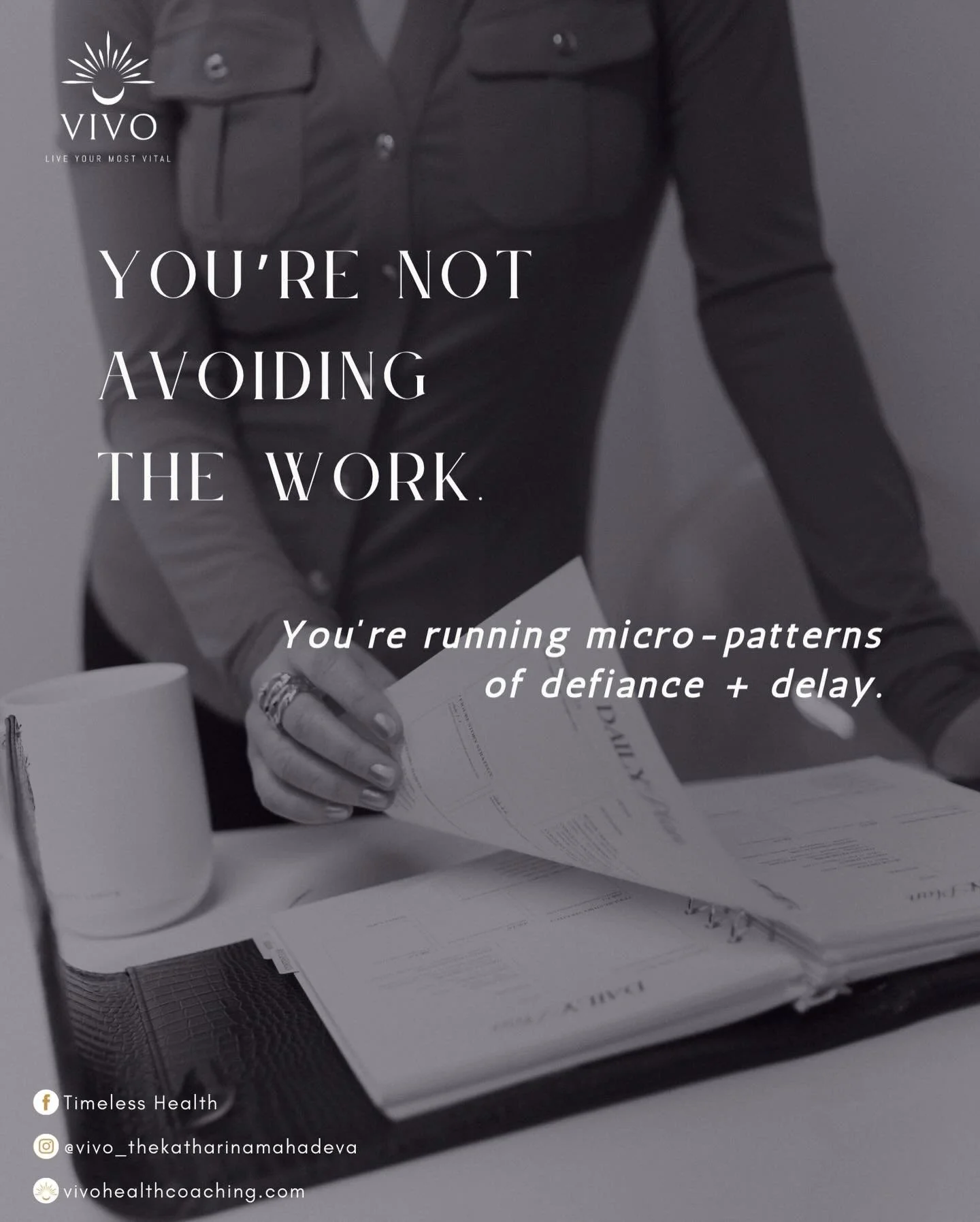 If you&rsquo;ve ever caught yourself cleaning the fridge instead of starting your dream...

You&rsquo;re not lazy. You&rsquo;re protecting yourself.
⚡ Micro-patterns of defiance + delay are how the body resists expansion even when the mind is ready.
