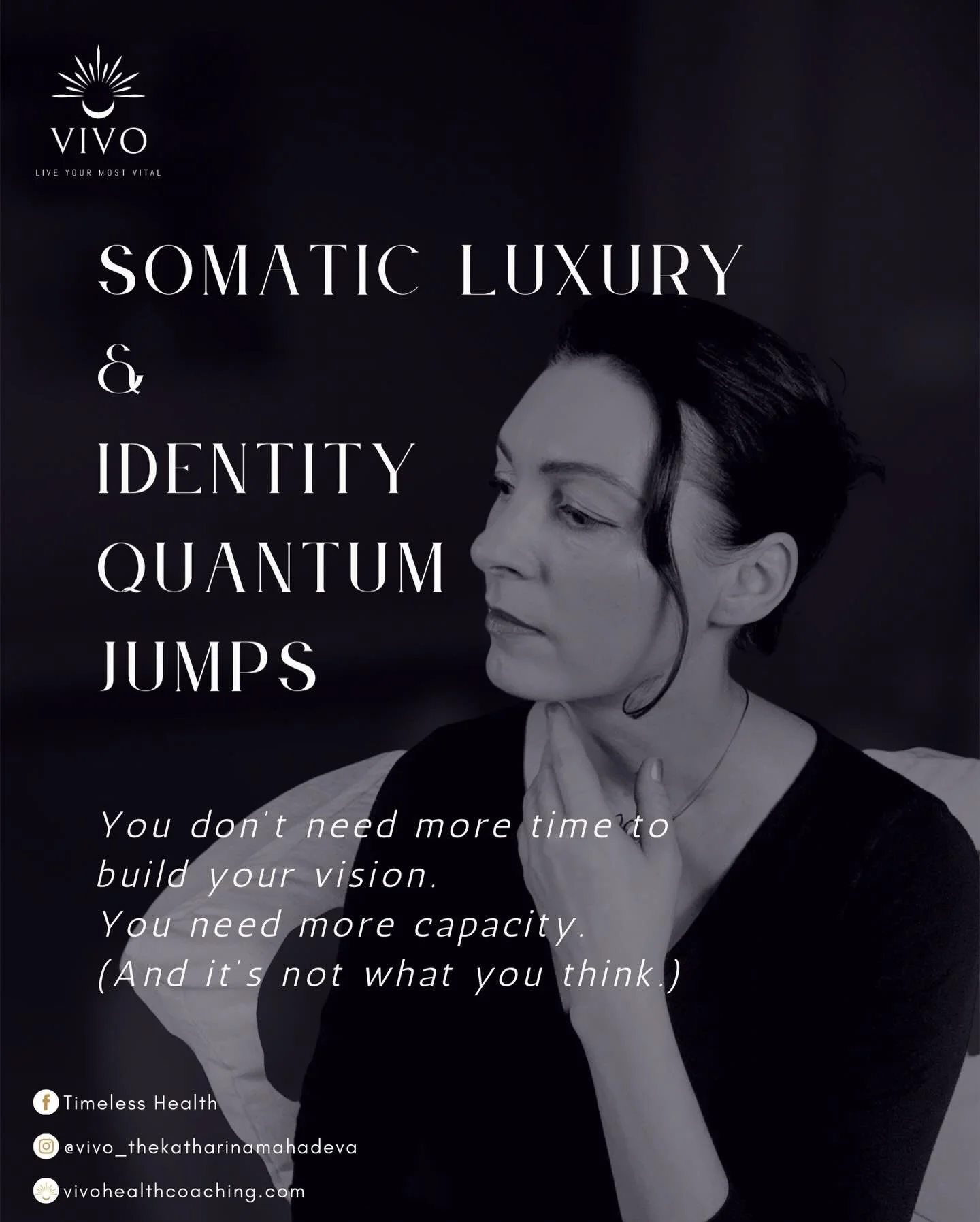 You don&rsquo;t need more time.
You need more capacity.

But let me be clear &mdash; I don&rsquo;t mean more bandwidth, more discipline, or better calendar management.

I mean the kind of capacity that&rsquo;s built from the inside out.

Because here