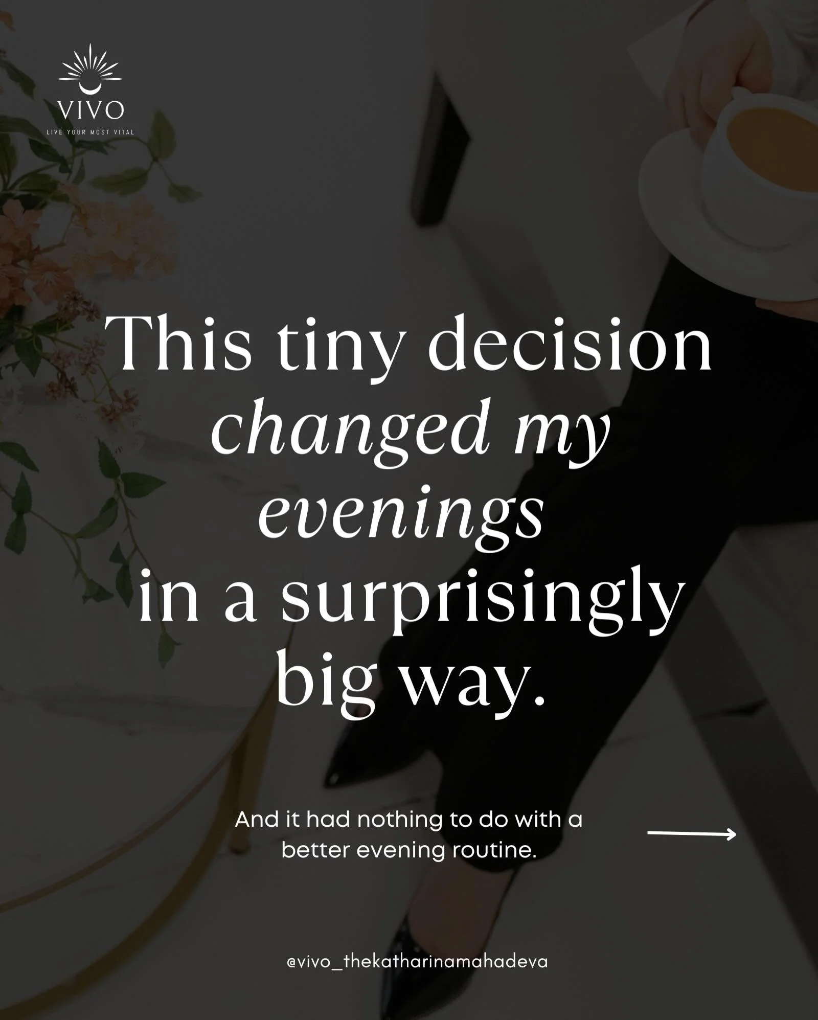 One of the strangest things I&rsquo;ve learned about the 6PM Collapse&trade;:

Getting your evenings back doesn&rsquo;t necessarily start in the evening.

Sometimes it starts by questioning a routine you&rsquo;ve never questioned before.

A sequence.