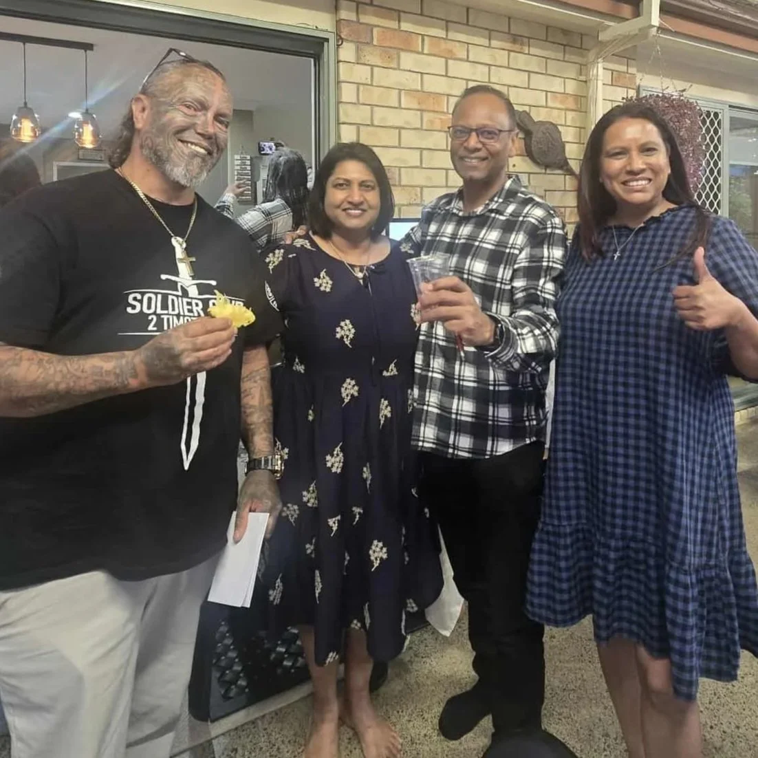 Rob, Devs, Ash, and Pris at Inspiring Leaders Night