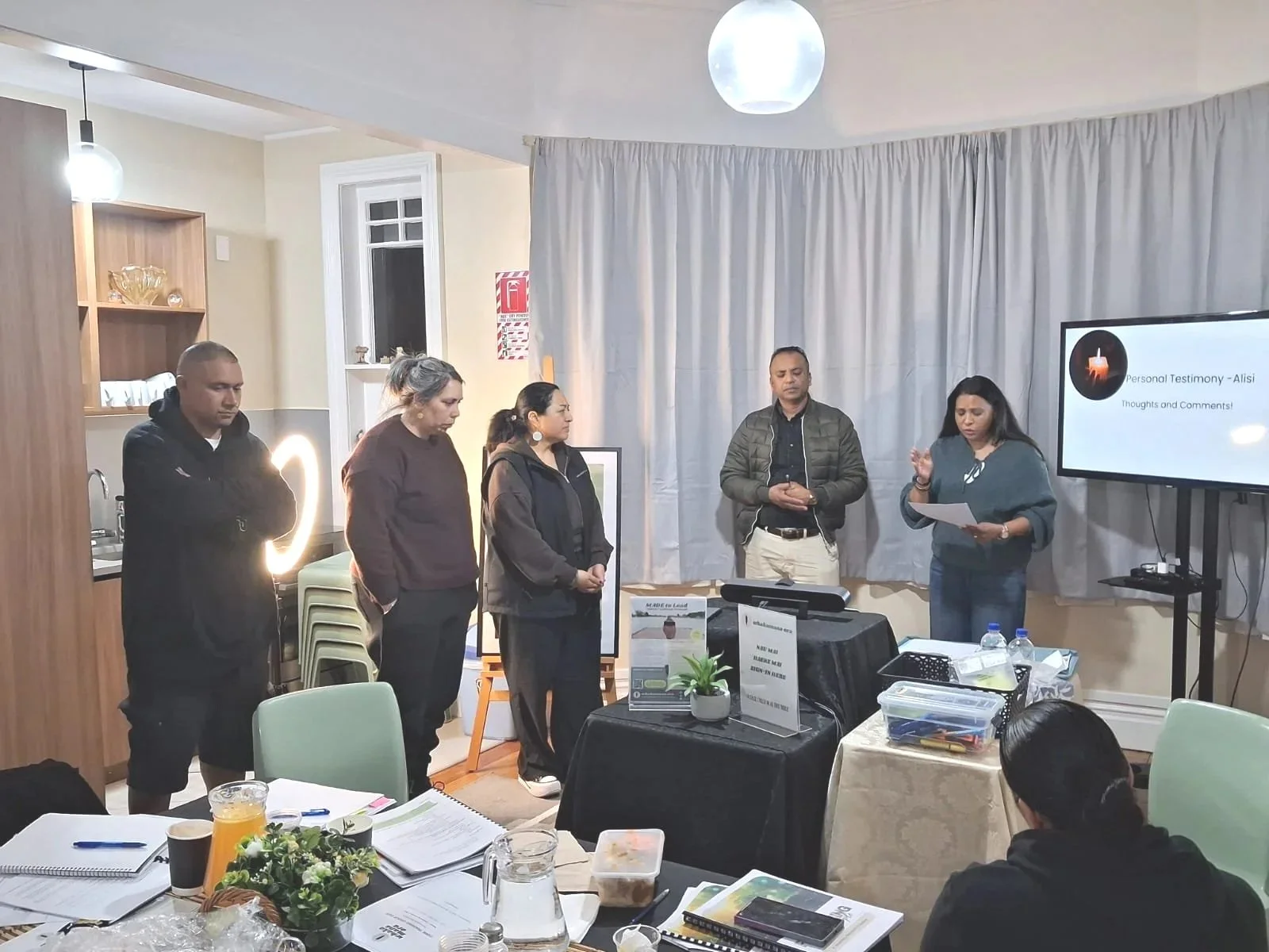 Karakia for our first team stepping out to deliver the Flourishing People programme