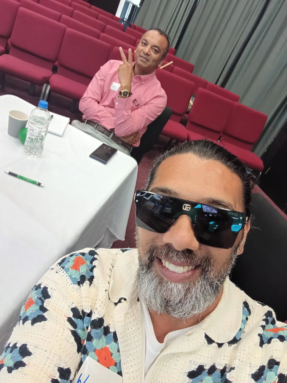 Wiremu and Len at BVOY - public speaking workshop