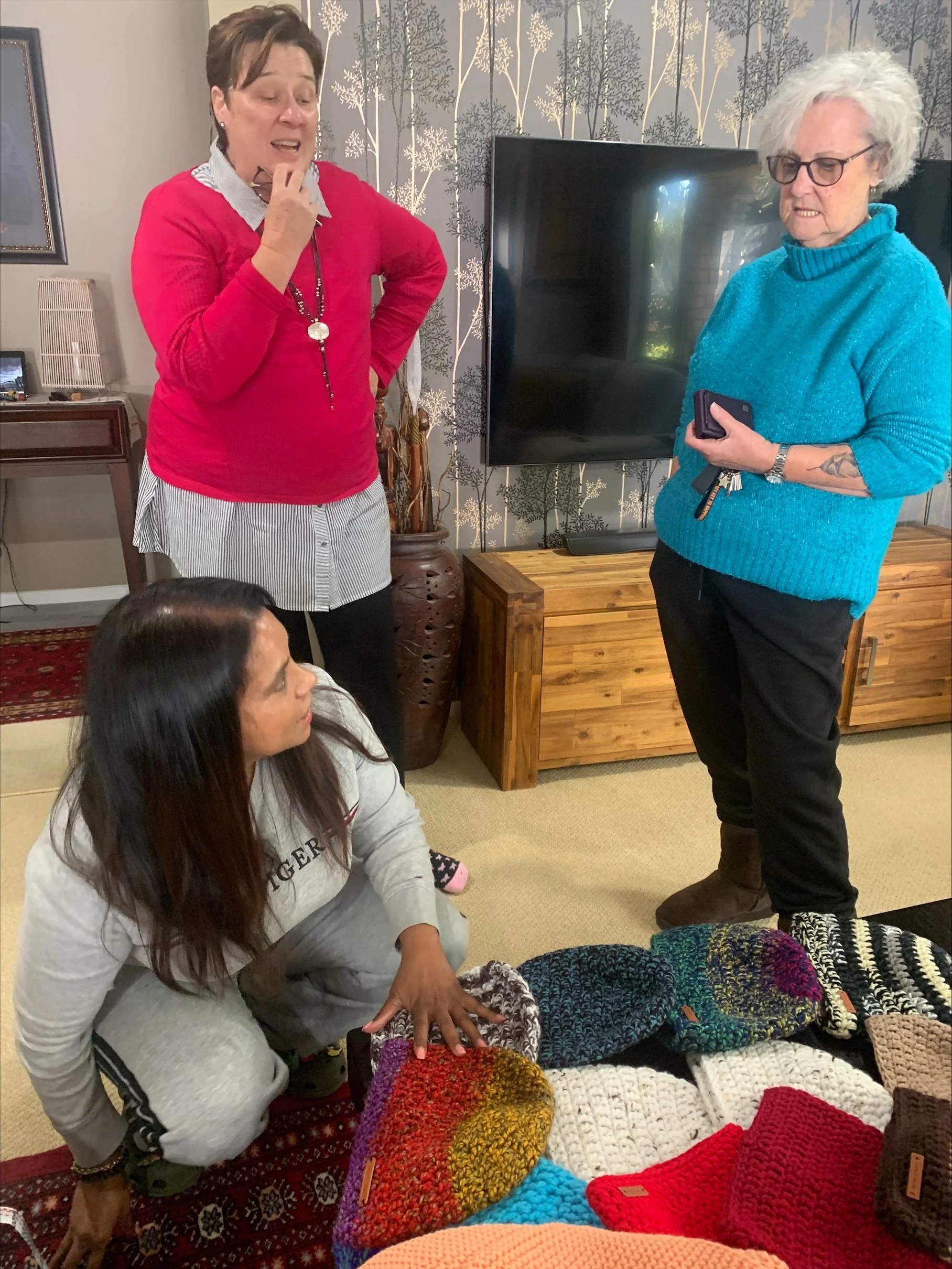 Kaye blows us away with her donation for the Winter Warmth drive