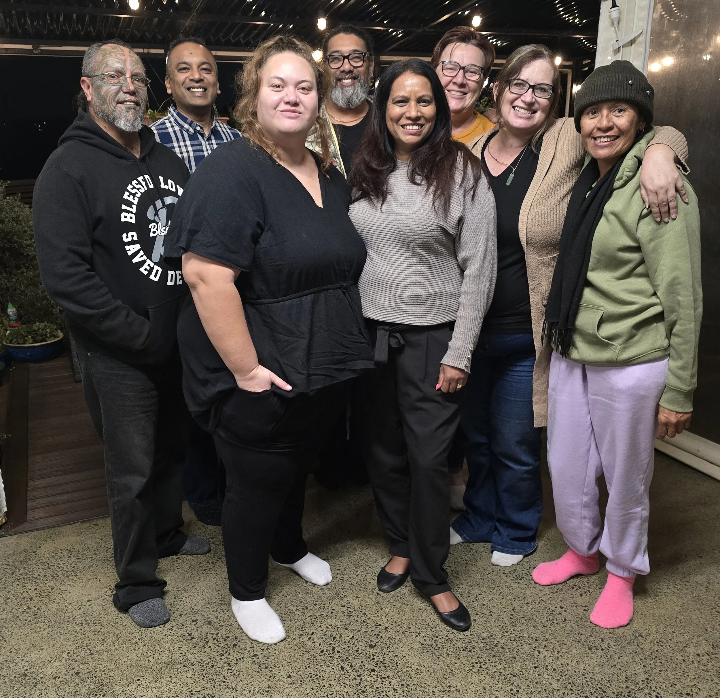 Our team and volunteers at the start of the year