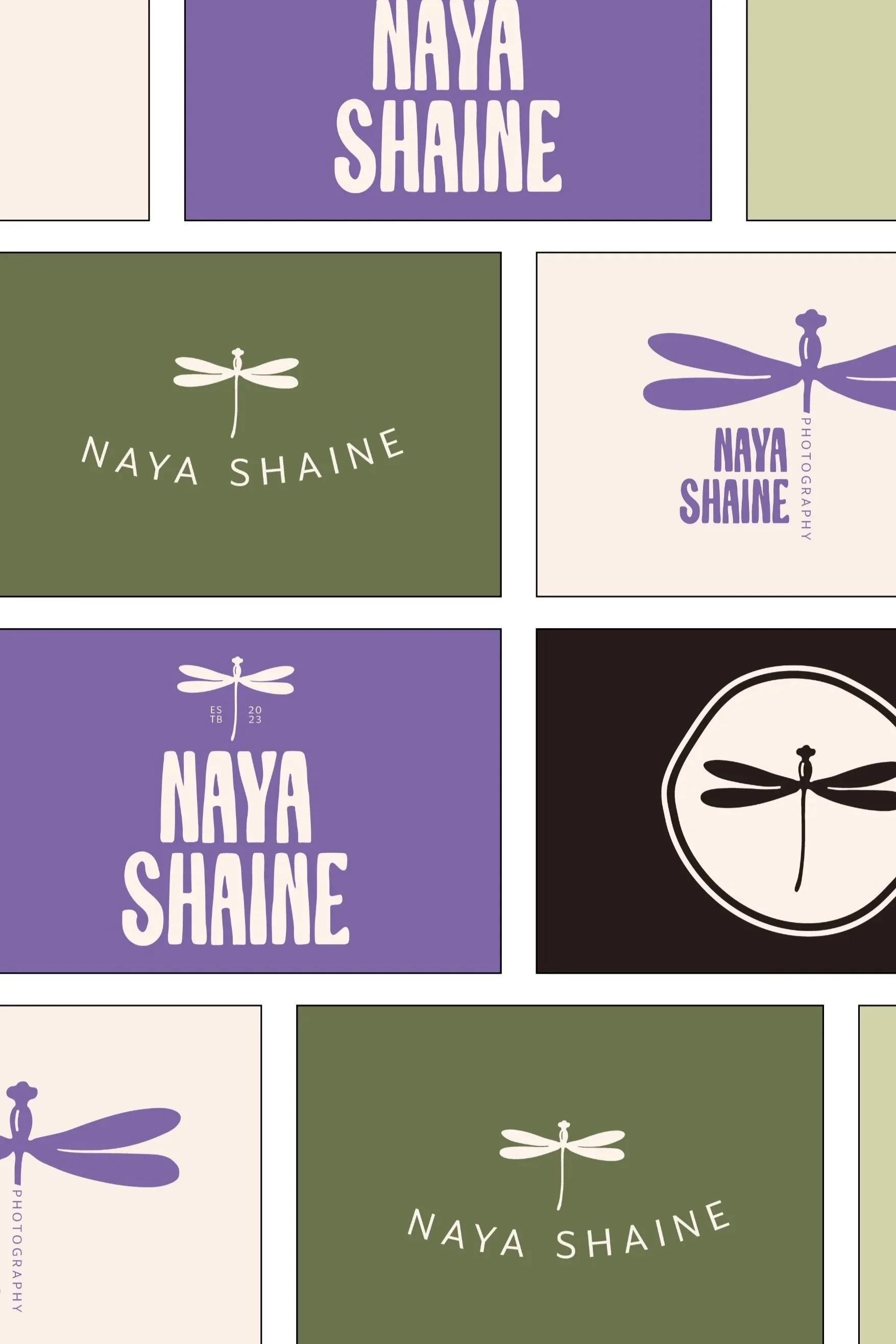 Collection of branding products including white and brown caps, white T-shirts, a water bottle, and a tote bag, all featuring a logo with a stylized plant and the text "nutrition by noa". The items are displayed on plain backgrounds, with some arranged in natural settings.