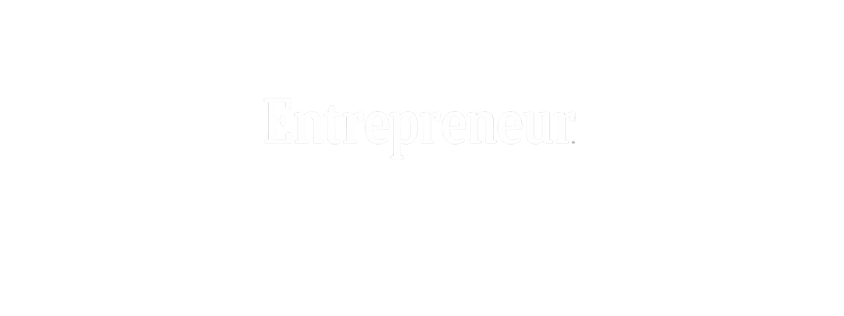 White text that says 'Entrepreneur' inside a laurel wreath on a black background.