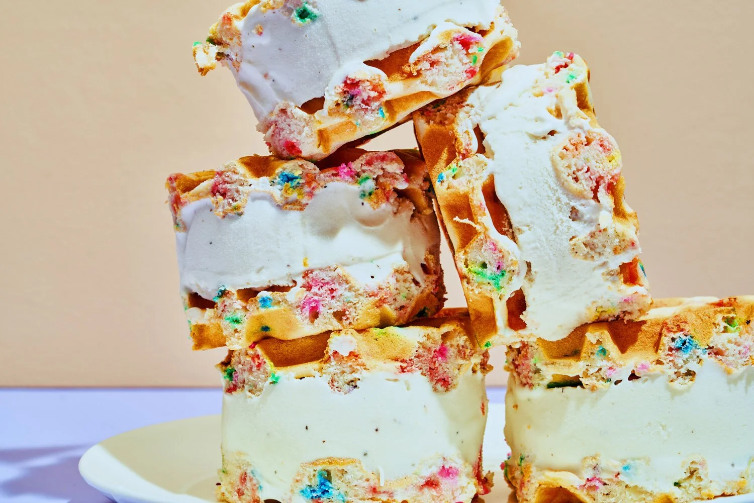 Transport to the Carnival with These Homemade Ice Cream Confetti Sandwiches