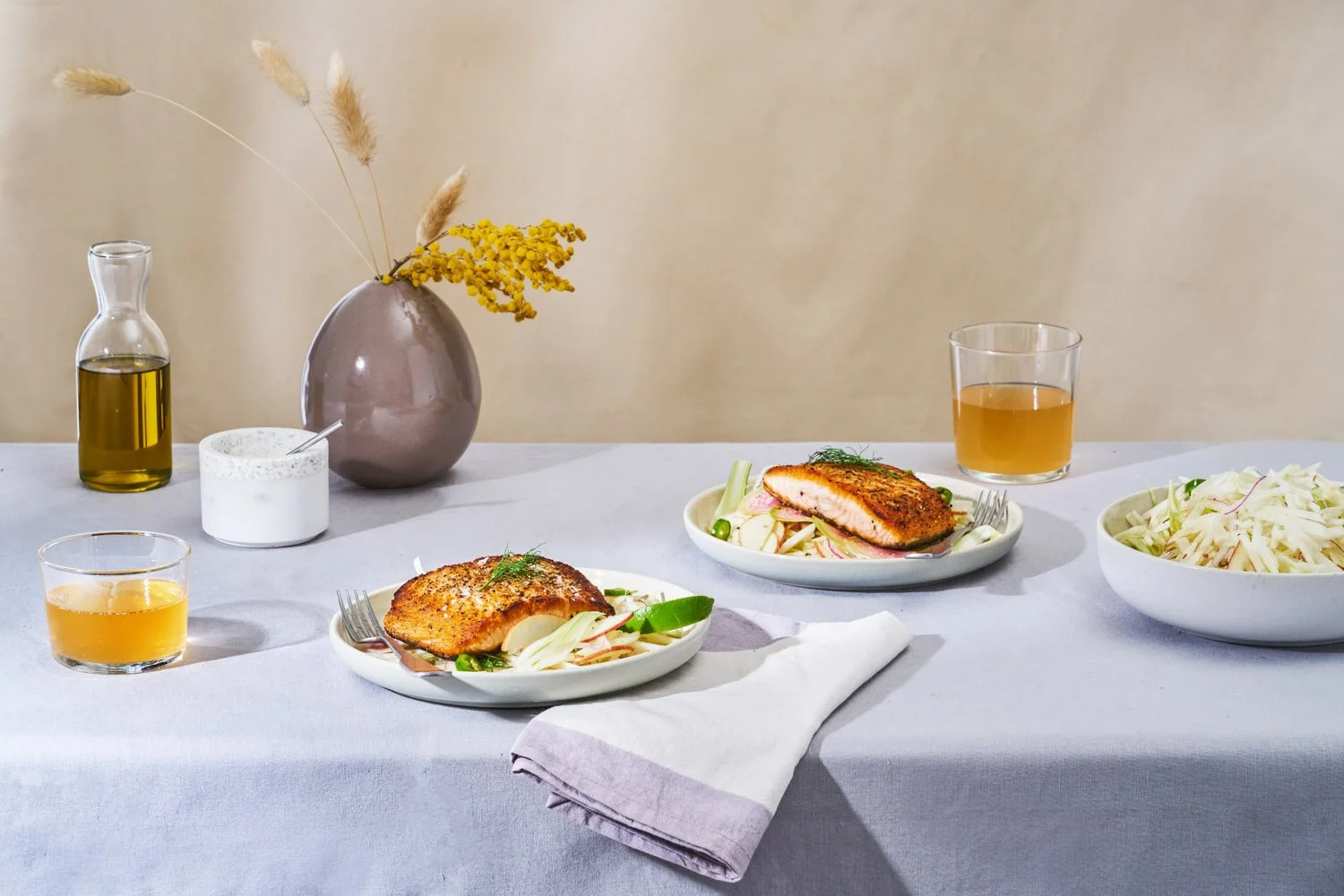 Light + Bright Summer Salmon + Slaw Recipe