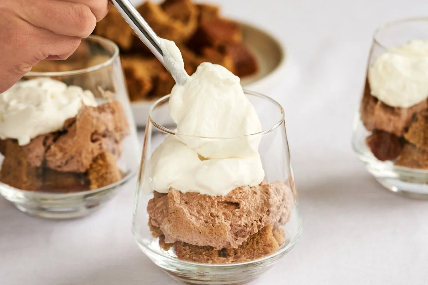 Boozy Banana Bread Chocolate Whiskey Trifles