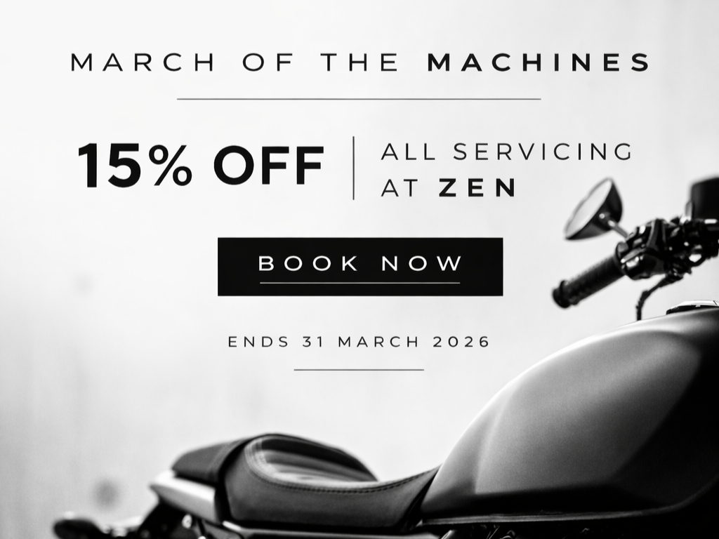 15% off all servicing at Zen until 31 March 2026