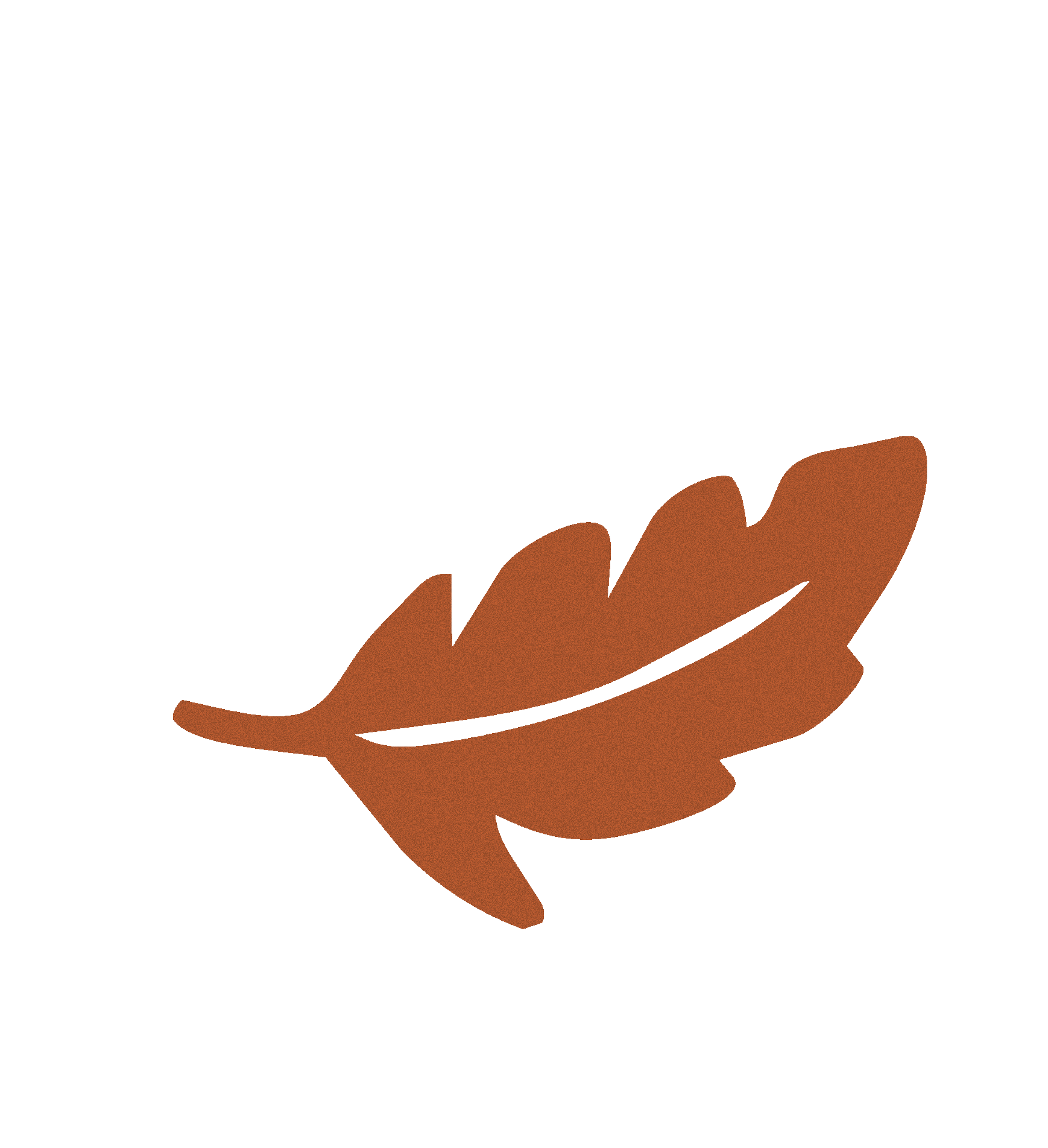 Outline of a hand in brown color with the palm facing upward.