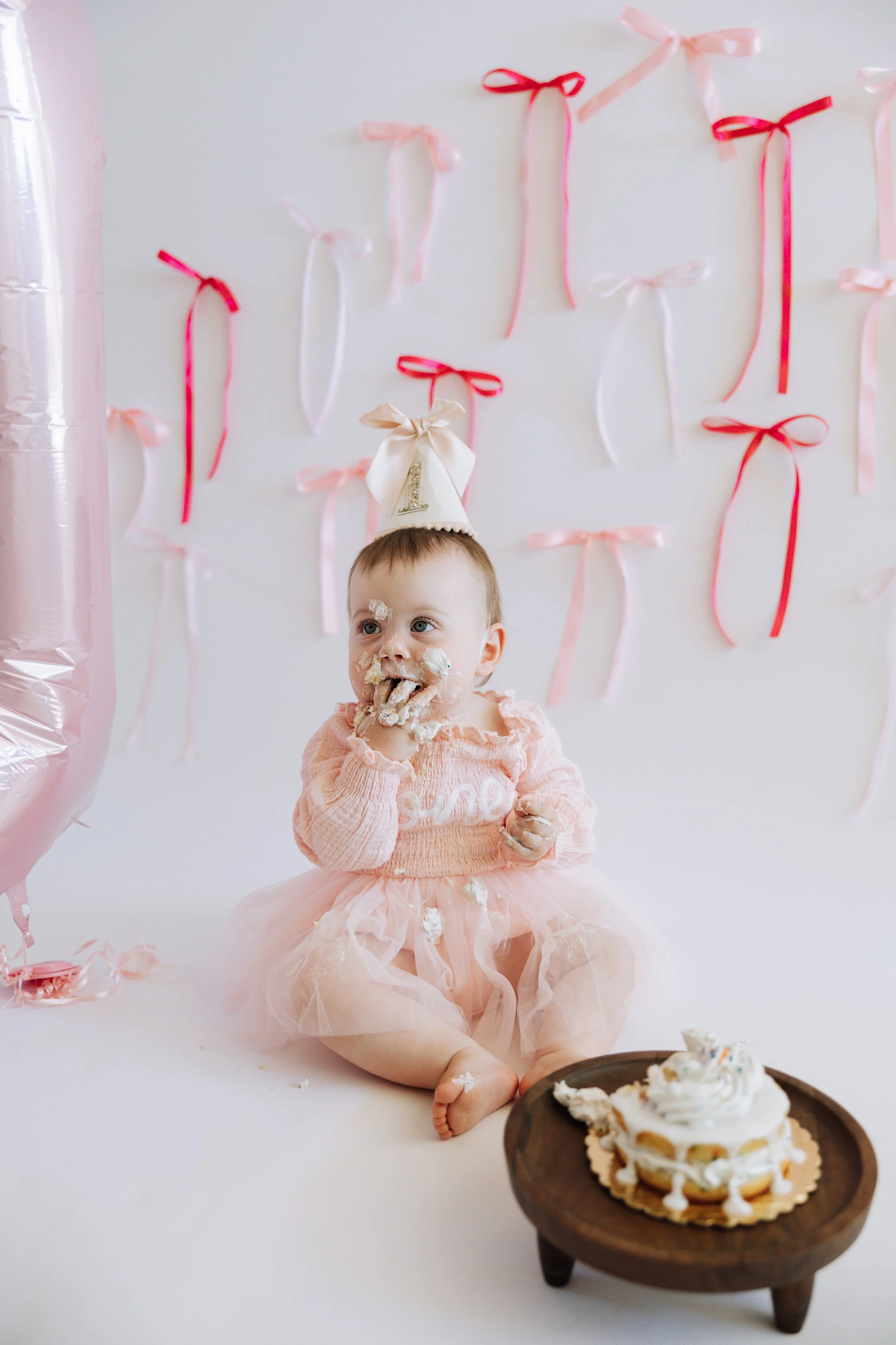 San Diego cake smash first birthday photo session studio