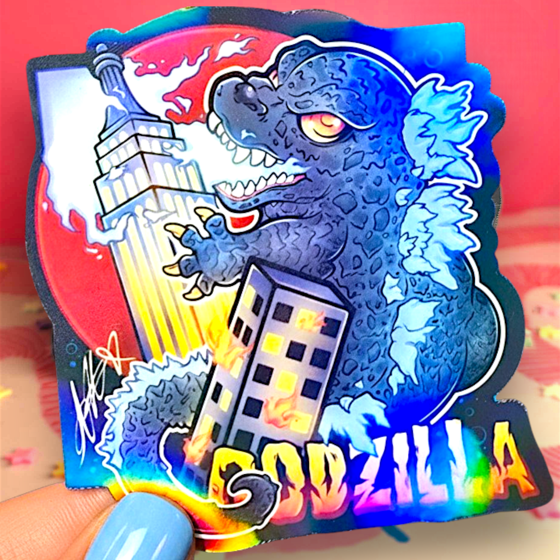 Cute Kaiju Lizard 3” Vinyl Stickers