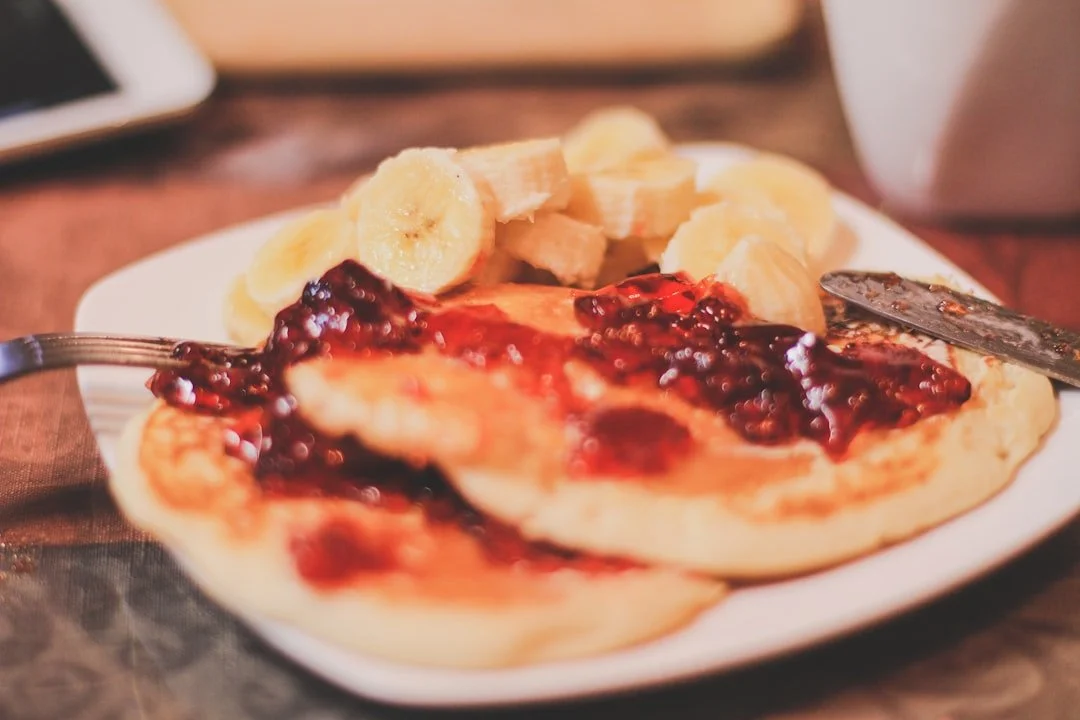 Buckwheat Pancakes with Homemade Berry Compote
