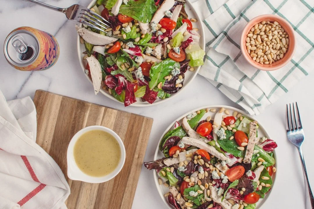 Chicken Salad with Pine Nuts & Lemon Dressing