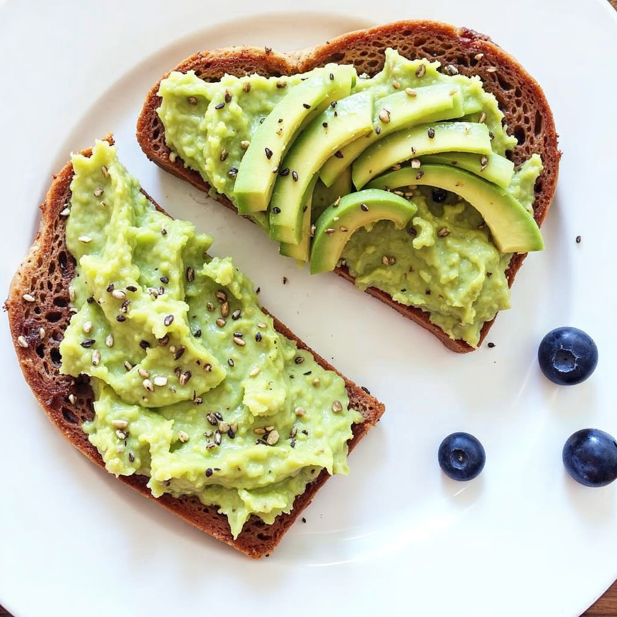Avocado &amp; Blueberry Toast