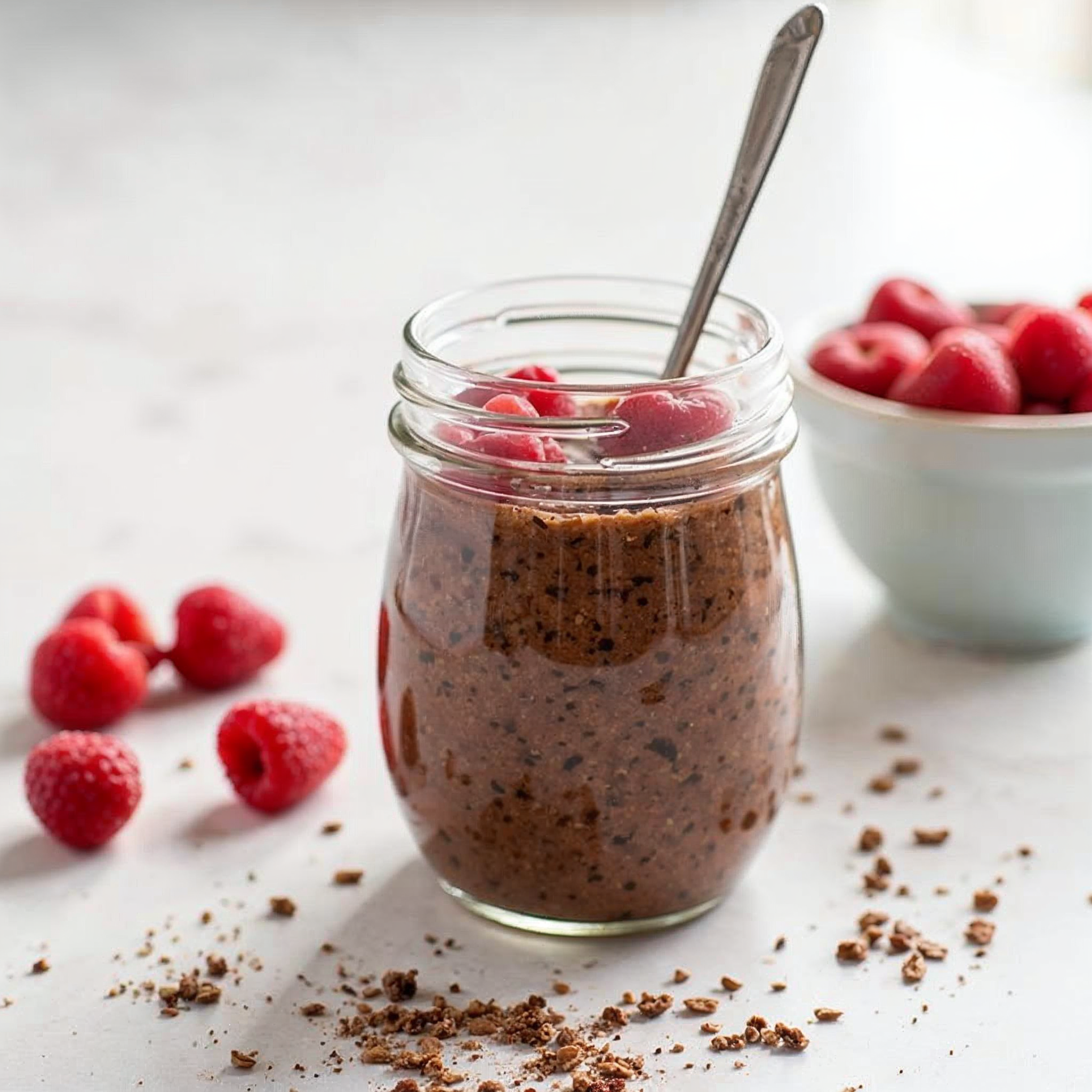 Cacao &amp; Raspberry Overnight Oats