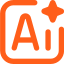 A user interface icon for Adobe Illustrator, featuring the letters 'Ai' in stylized text.