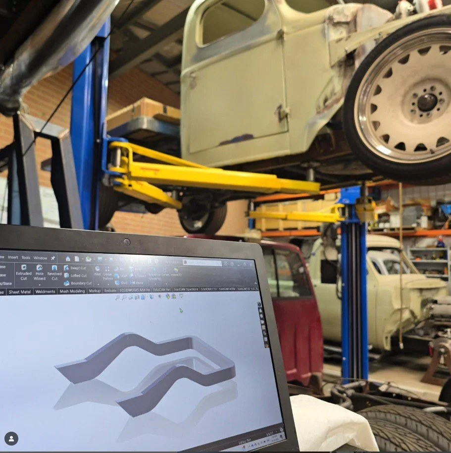 Bespoke rear end on 1949 international with twin turbo LS