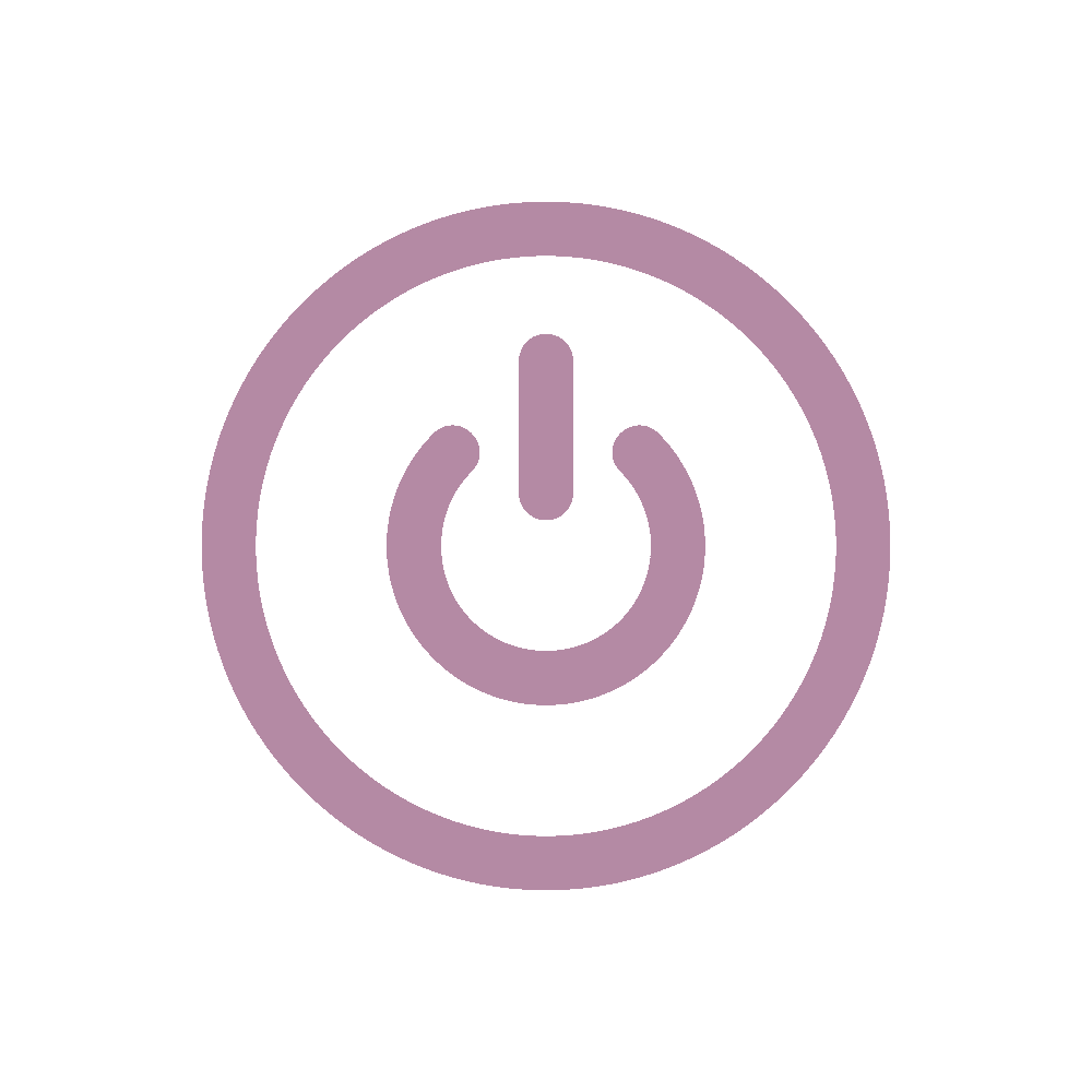 Purple octagonal icon with a white circular logo and a smiley face in the center.