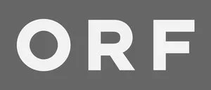 Text image displaying the letters 'ORF' on a gray background.