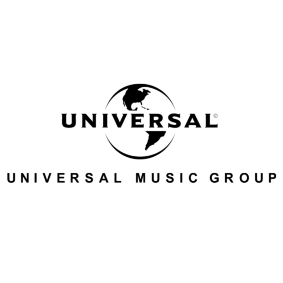 Universal Music Group logo in black and white.