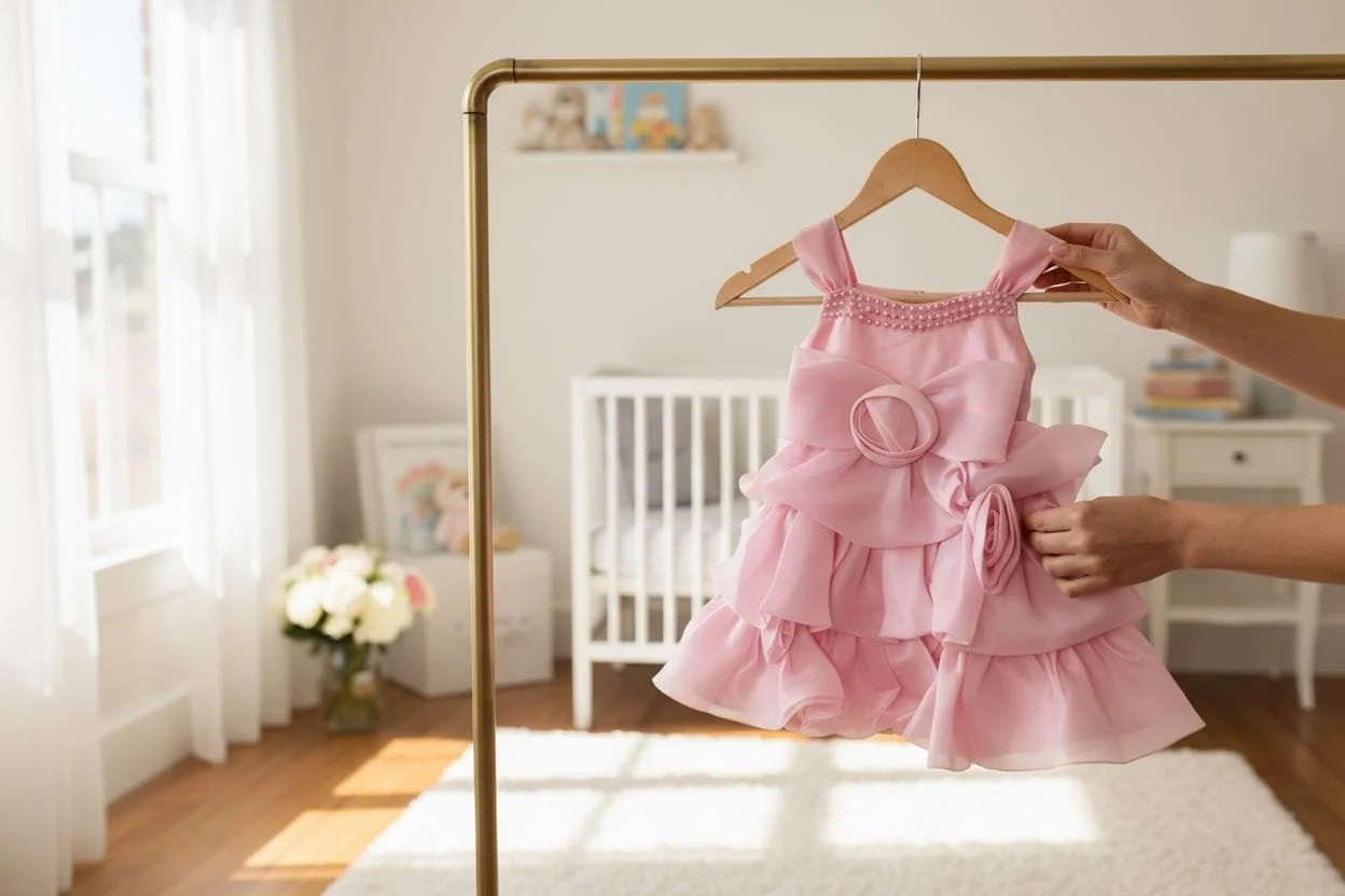 Blush Rosette Royale Dress (size 100) 2-3 years