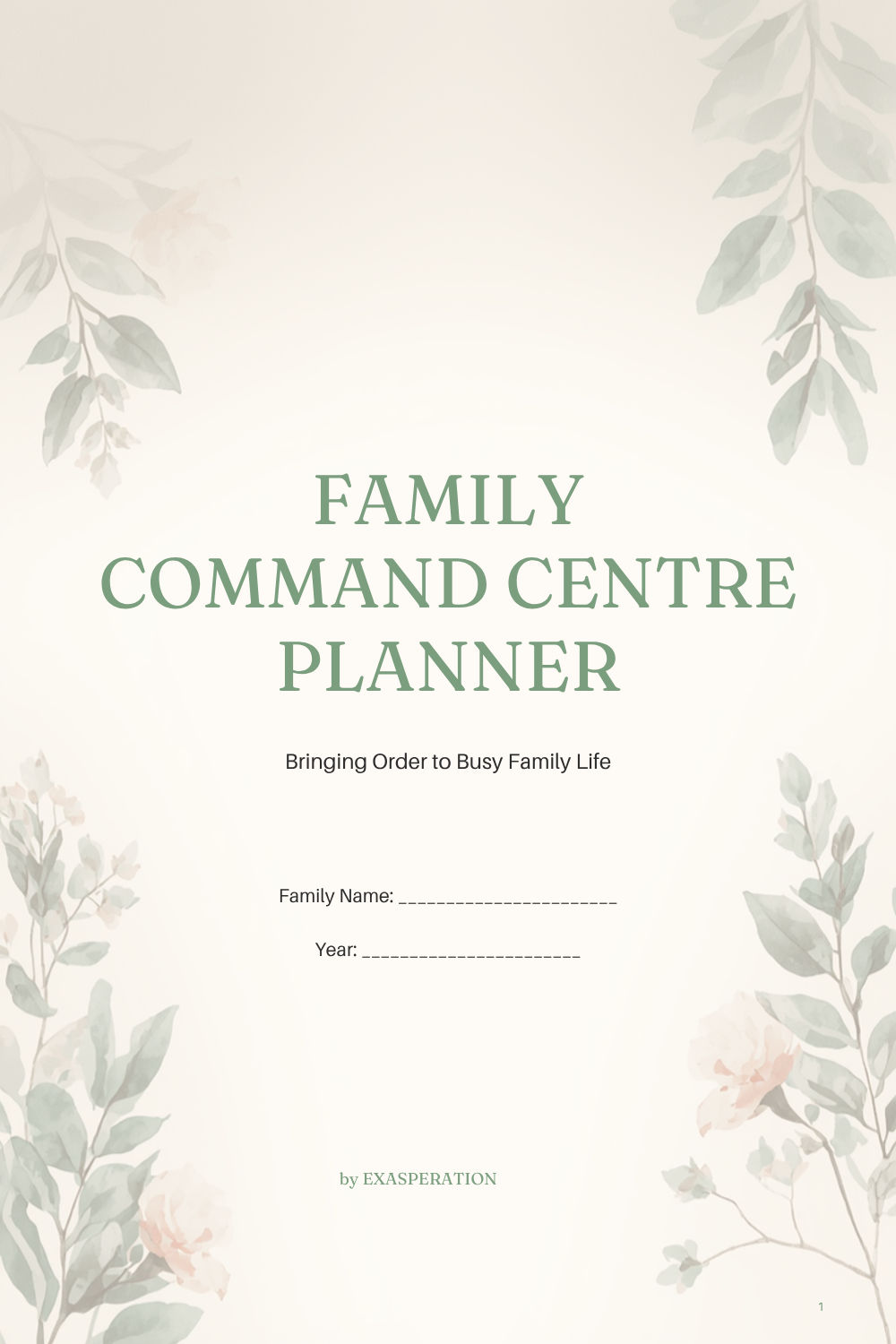 Family Command Centre Planner