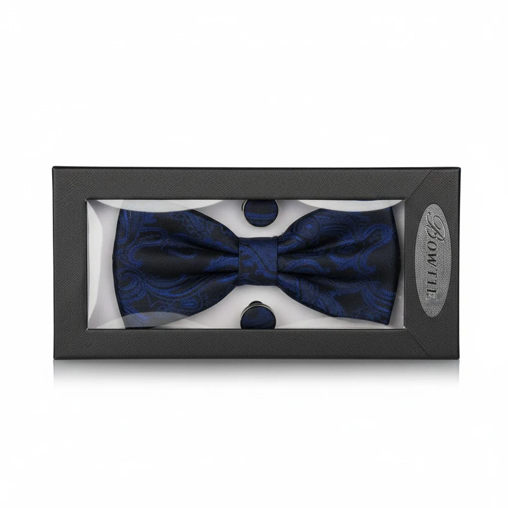 Regal Nocturne Bow Tie & Cufflink Set
